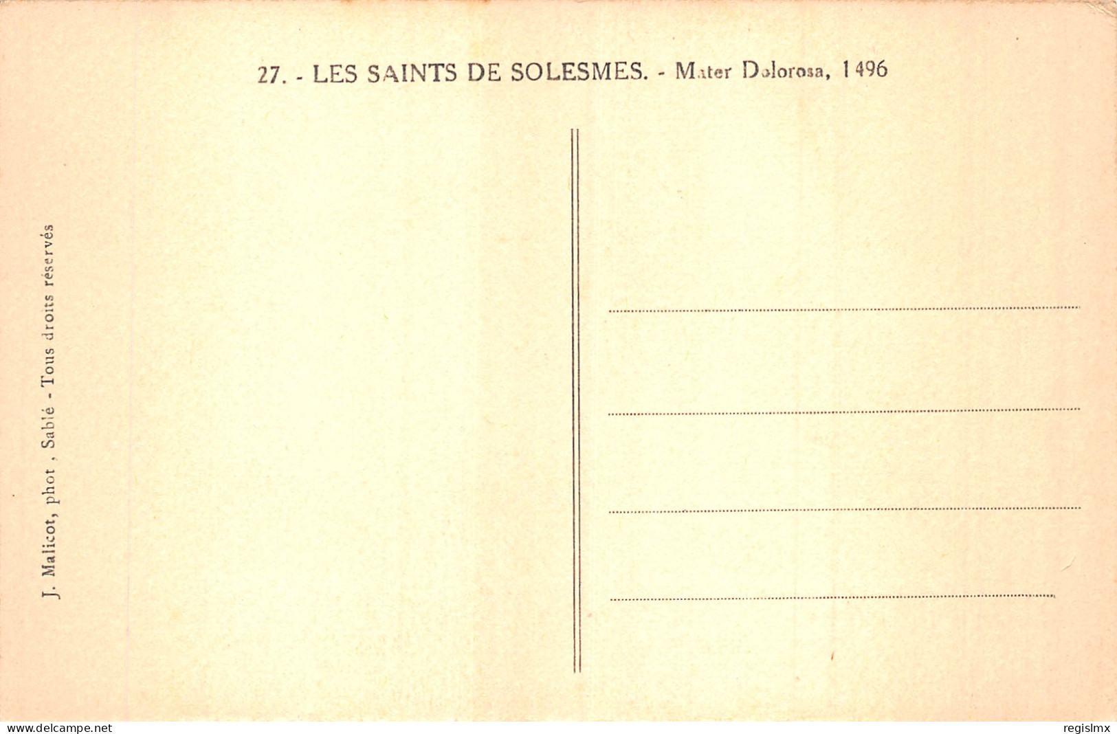 72-SOLESMES LES SAINTS DE SOLESMES-N°T1065-E/0377 - Solesmes