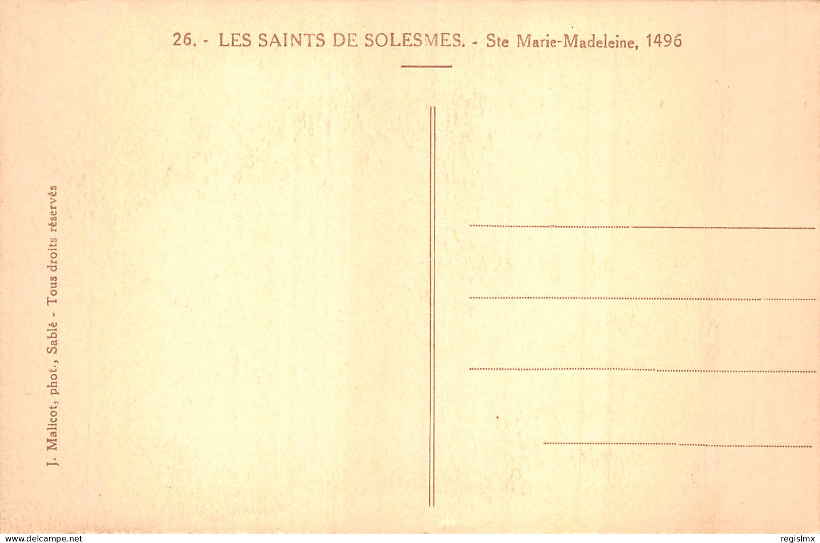72-SOLESMES LES SAINTS DE SOLESMES-N°T1065-E/0375 - Solesmes