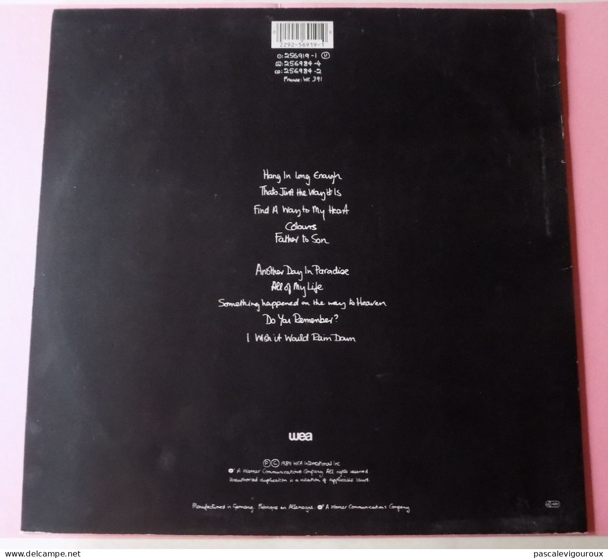 PHIL COLLINS / BUT SERIOUSLY / VINYLE STEREO LP 33T / 1989 / WEA INTERNATIONAL - Otros - Canción Inglesa