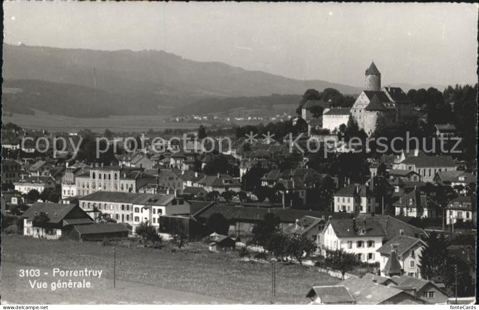 11736075 Porrentruy Vue Generale Chateau Porrentruy - Andere & Zonder Classificatie