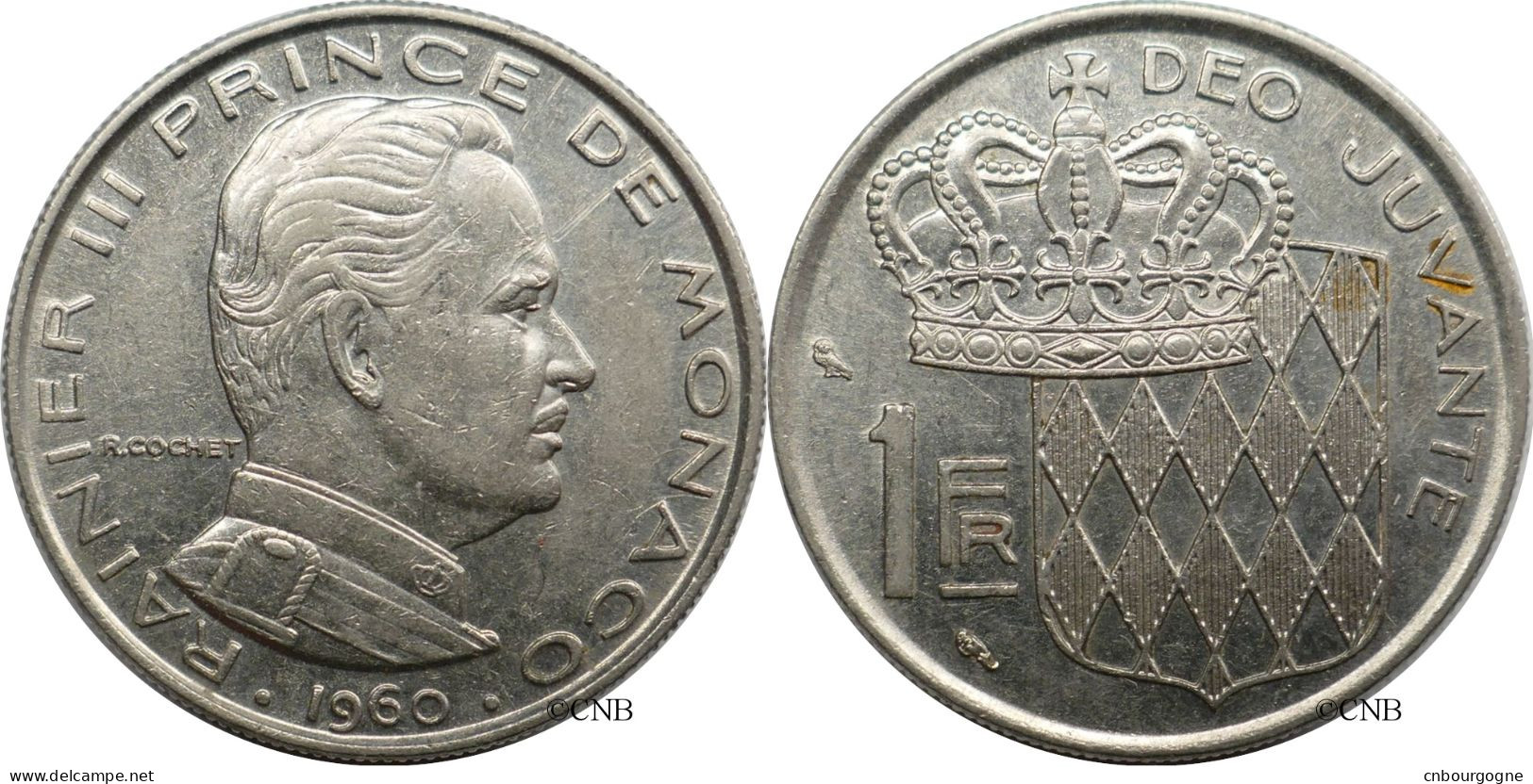 Monaco - Principauté - Rainier III - 1 Franc 1960 - TTB/XF45 - Mon6617 - 1960-2001 Francos Nuevos