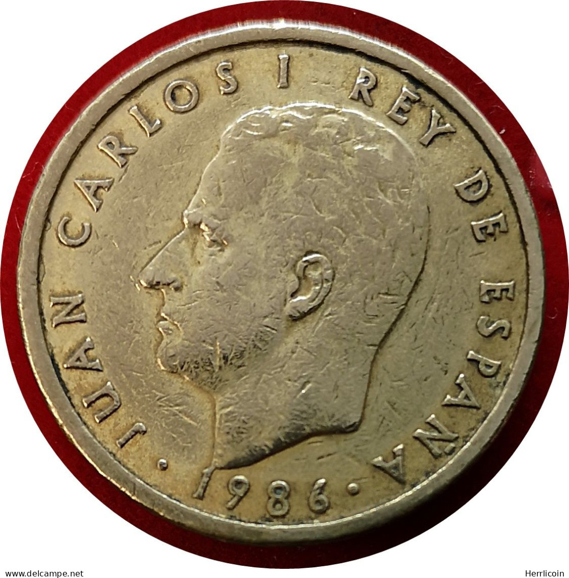 Monnaie Espagne - 1986 - 100 Pesetas Modéle CIEN (Tranche B) - 5 Pesetas