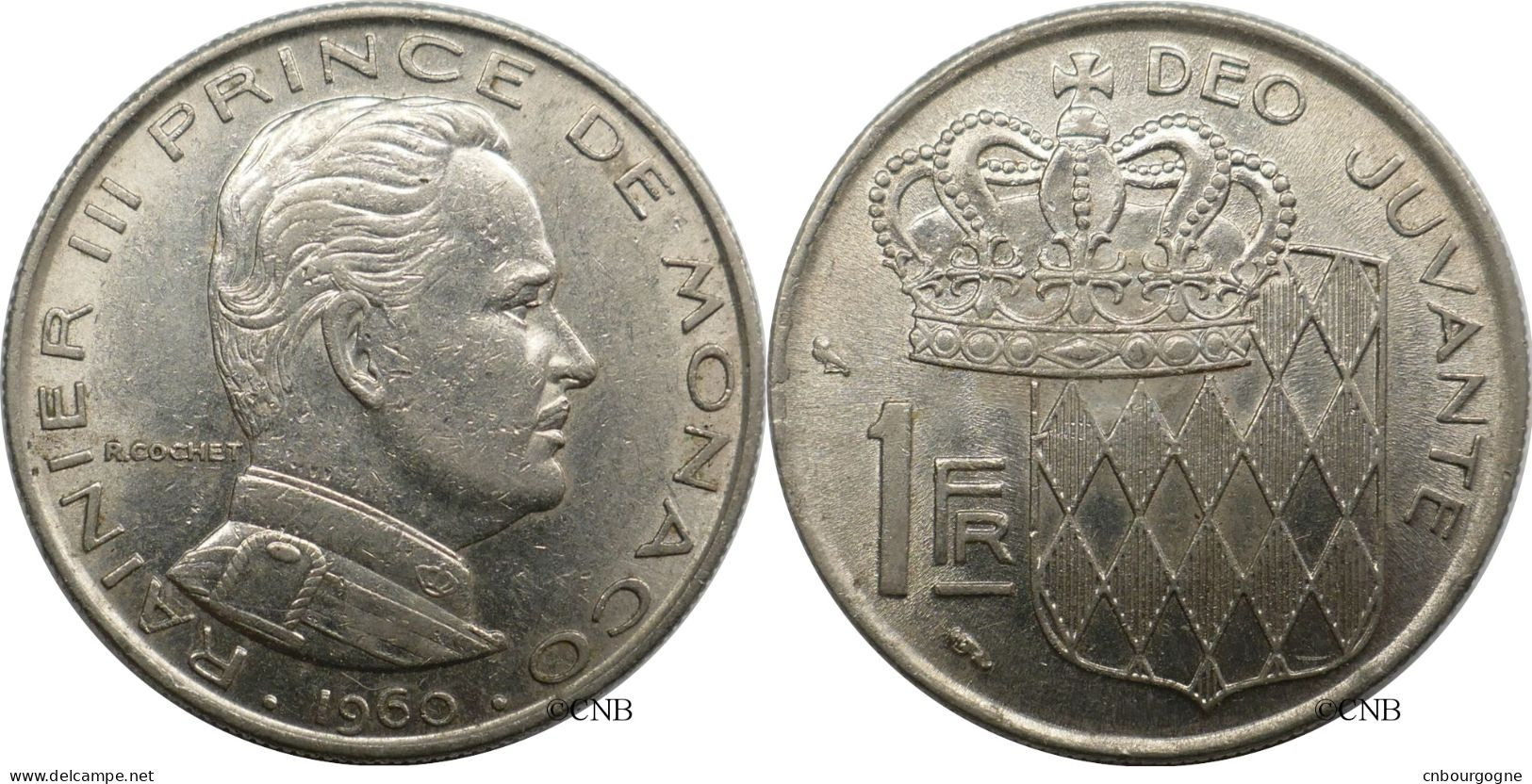 Monaco - Principauté - Rainier III - 1 Franc 1960 - TTB/XF45 - Mon6618 - 1960-2001 New Francs