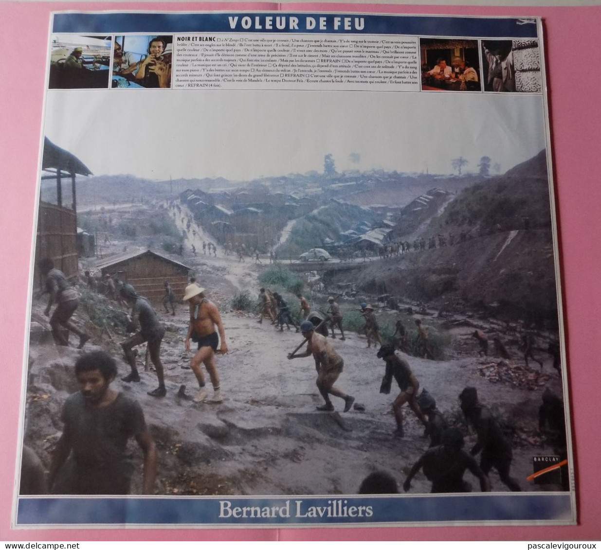 BERNARD LAVILLIERS VOLEUR DE FEU DOUBLE 33T LP 1986 BARCLAY 829.341/1 2 Disques - Otros - Canción Francesa