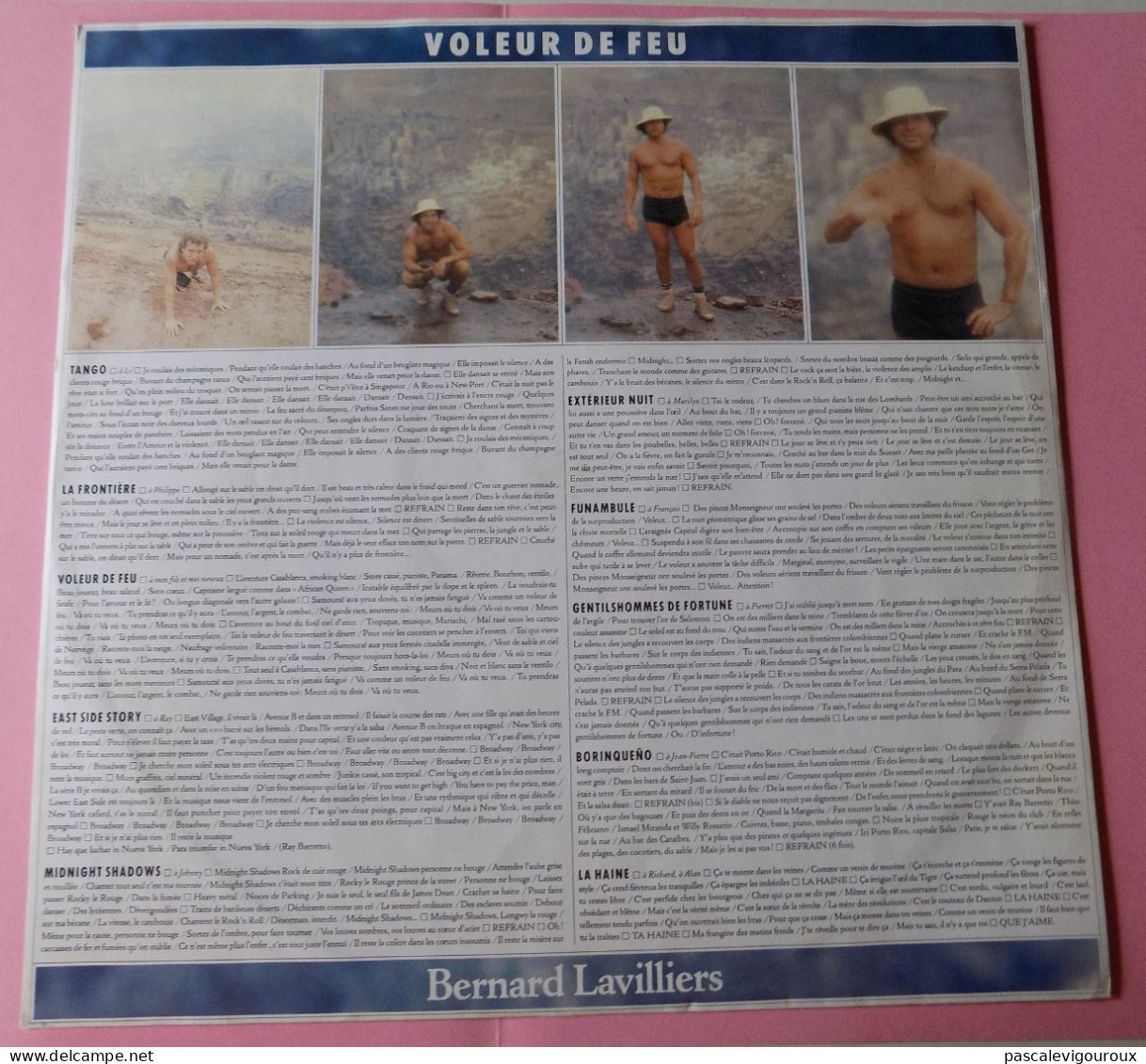 BERNARD LAVILLIERS VOLEUR DE FEU DOUBLE 33T LP 1986 BARCLAY 829.341/1 2 disques