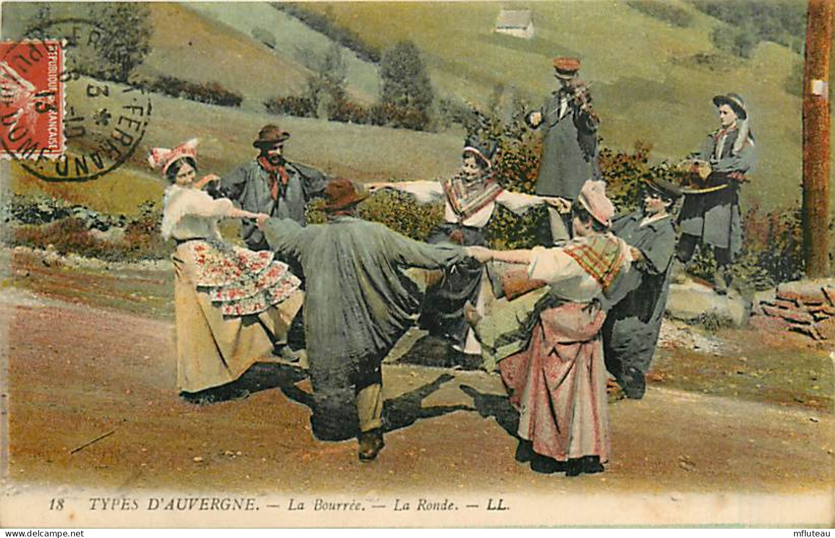 15* AUVERGNE La Bourree     MA100,0064 - Danses