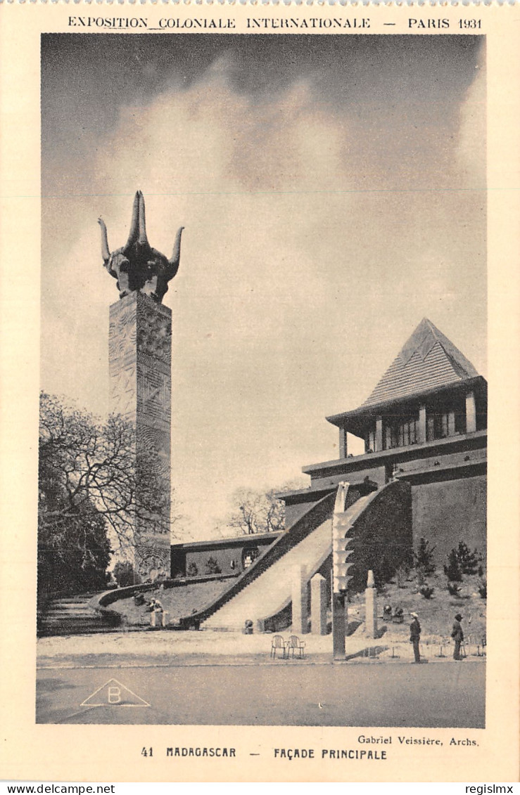 75-PARIS EXPOSITION COLONIALE INTERNATIONALES 1931 MADAGASCAR-N°T1070-B/0231 - Expositions