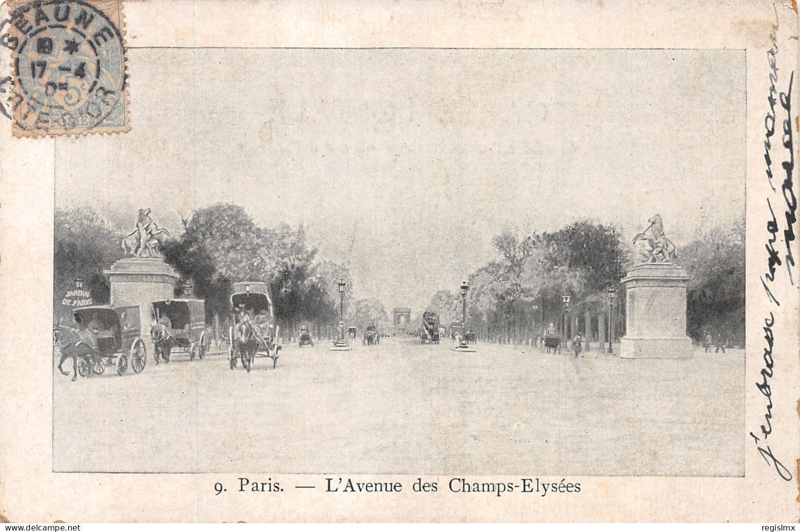 75-PARIS AVENUE DES CHAMPS ELYSEES-N°T1070-H/0005 - Champs-Elysées