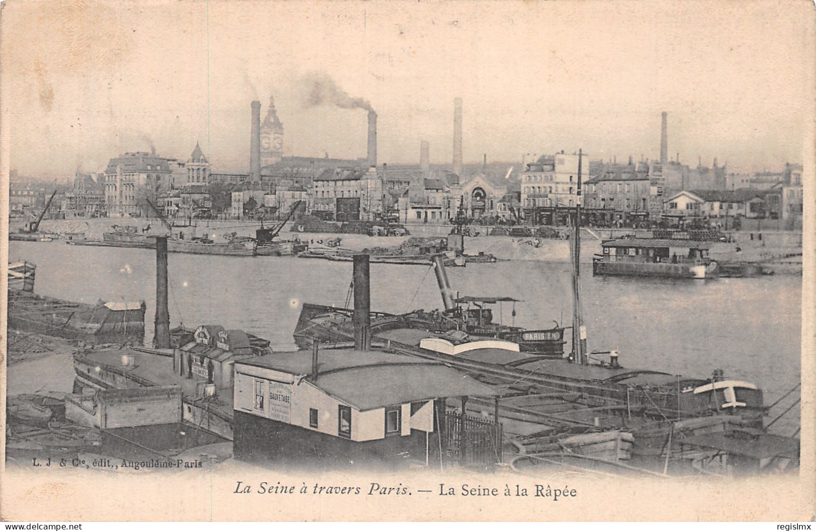 75-PARIS LA SEINE -N°T1070-G/0387 - The River Seine And Its Banks