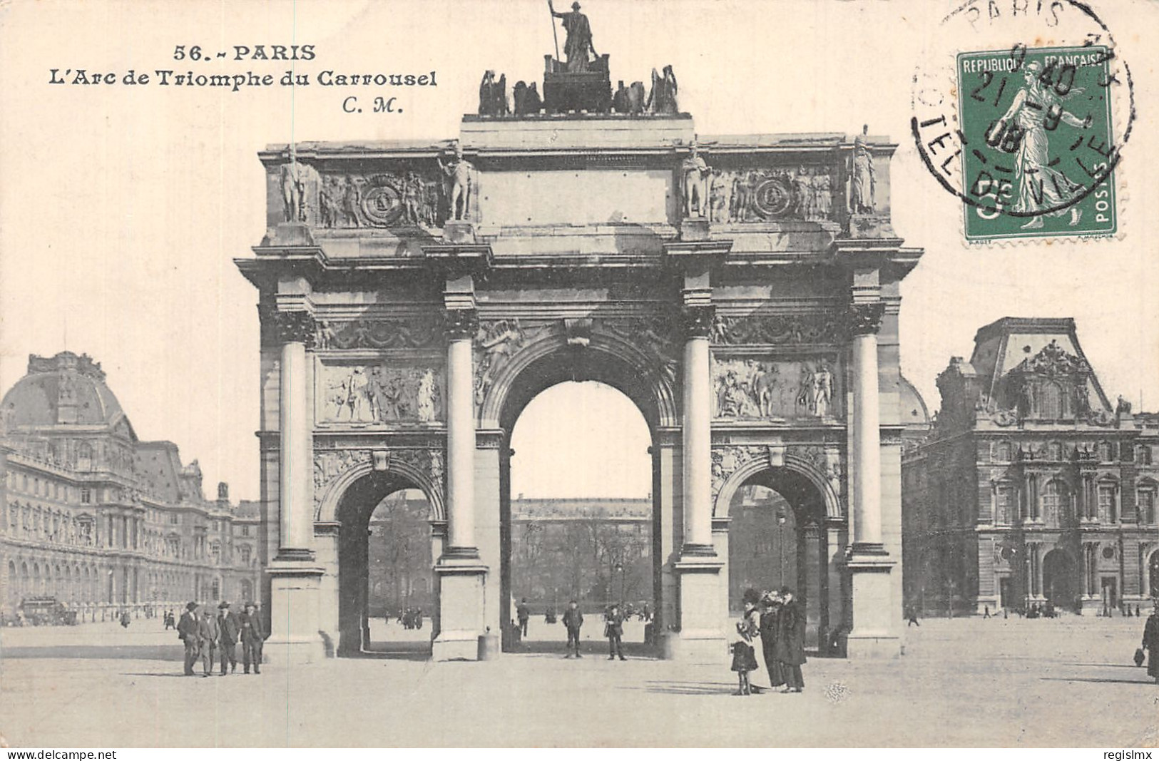 75-PARIS L ARC DE TRIOMPHE DU CARROUSEL-N°T1070-G/0221 - Triumphbogen