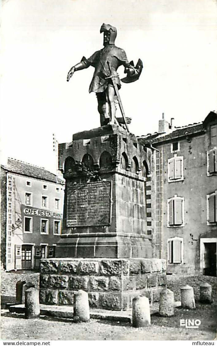 48* CHATEAUNEUF DE RANDON Statue Dugesclin  (cpsm9x14)  MA101,1391 - Chateauneuf De Randon