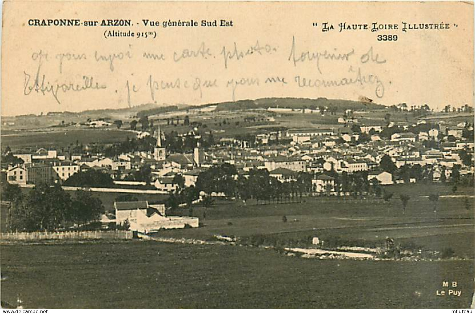 43* CRAPONNE SUR ARZON Sud-est      MA101,0927 - Luc Sur Mer