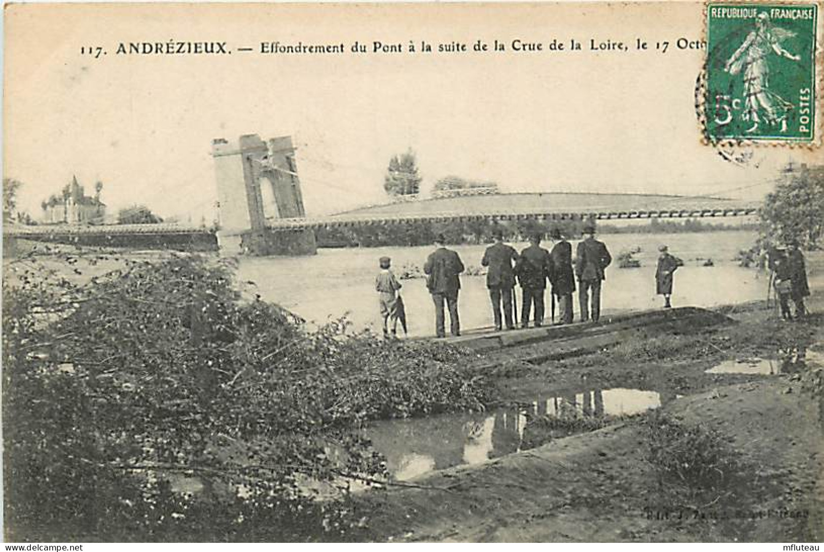 42* ANDREZIEUX Effondrement Du Pont     MA101,0886 - Andrézieux-Bouthéon