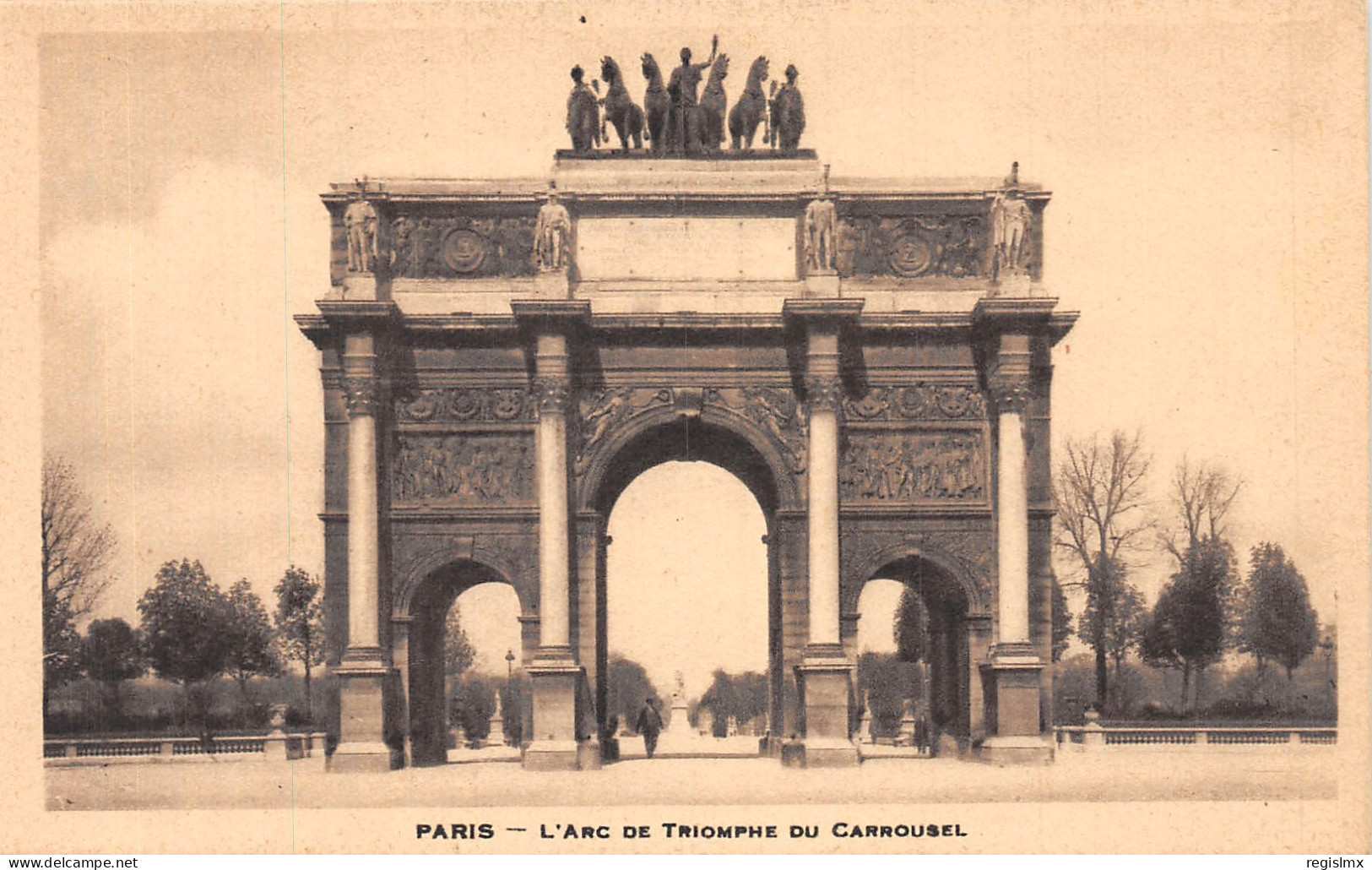 75-PARIS L ARC DE TRIOMPHE DU CARROUSEL-N°T1071-D/0027 - Arc De Triomphe