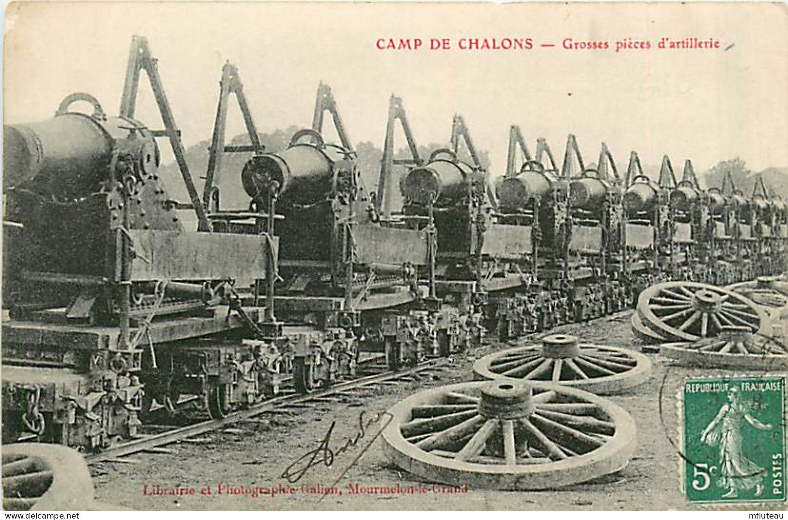 51* CHALONS Camp  Pieces Artillerie        MA102,0321 - Materiale