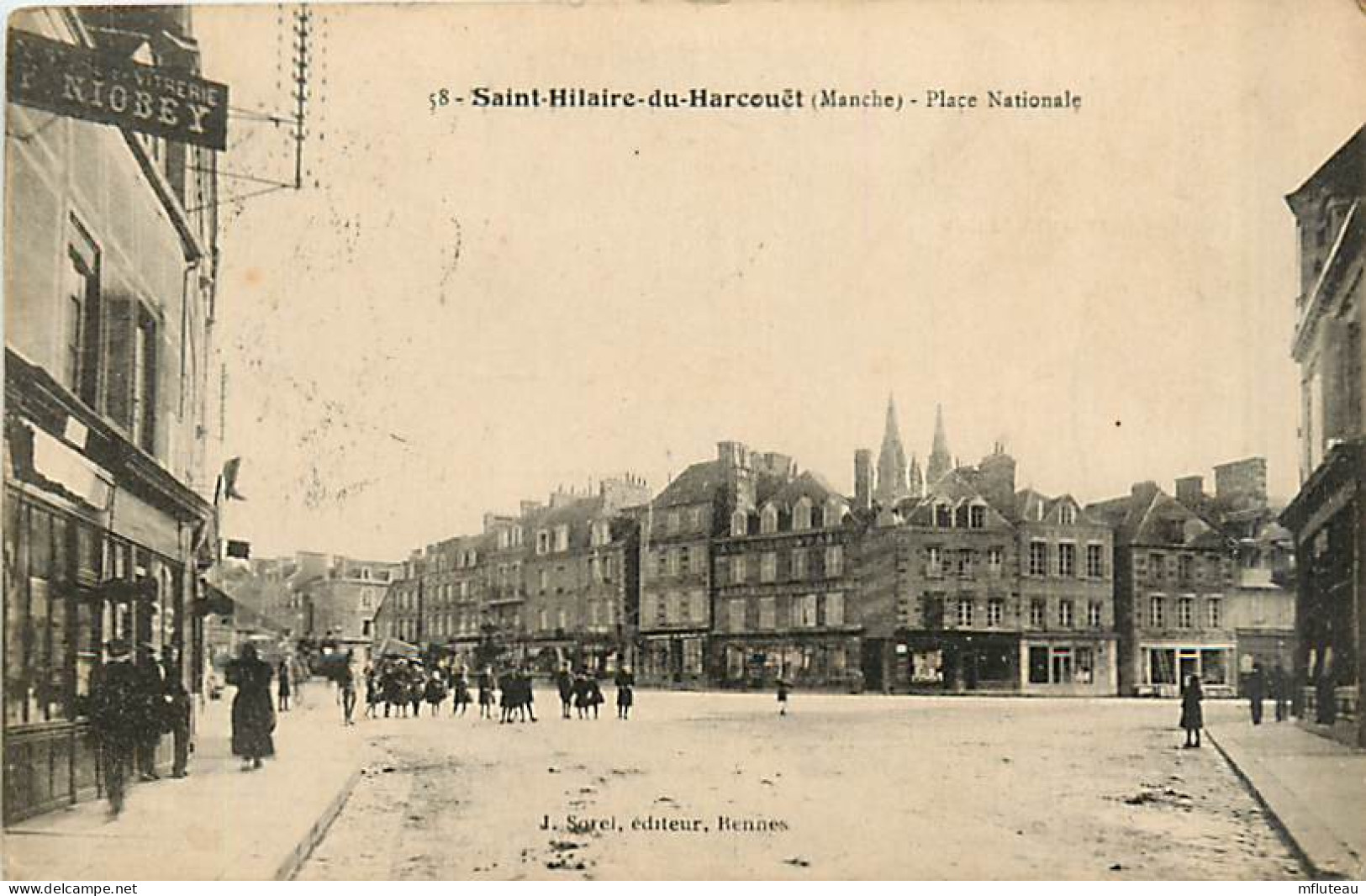 50* ST HILAIRE DU HARCOUET Place Nationale         MA102,0098 - Saint Hilaire Du Harcouet