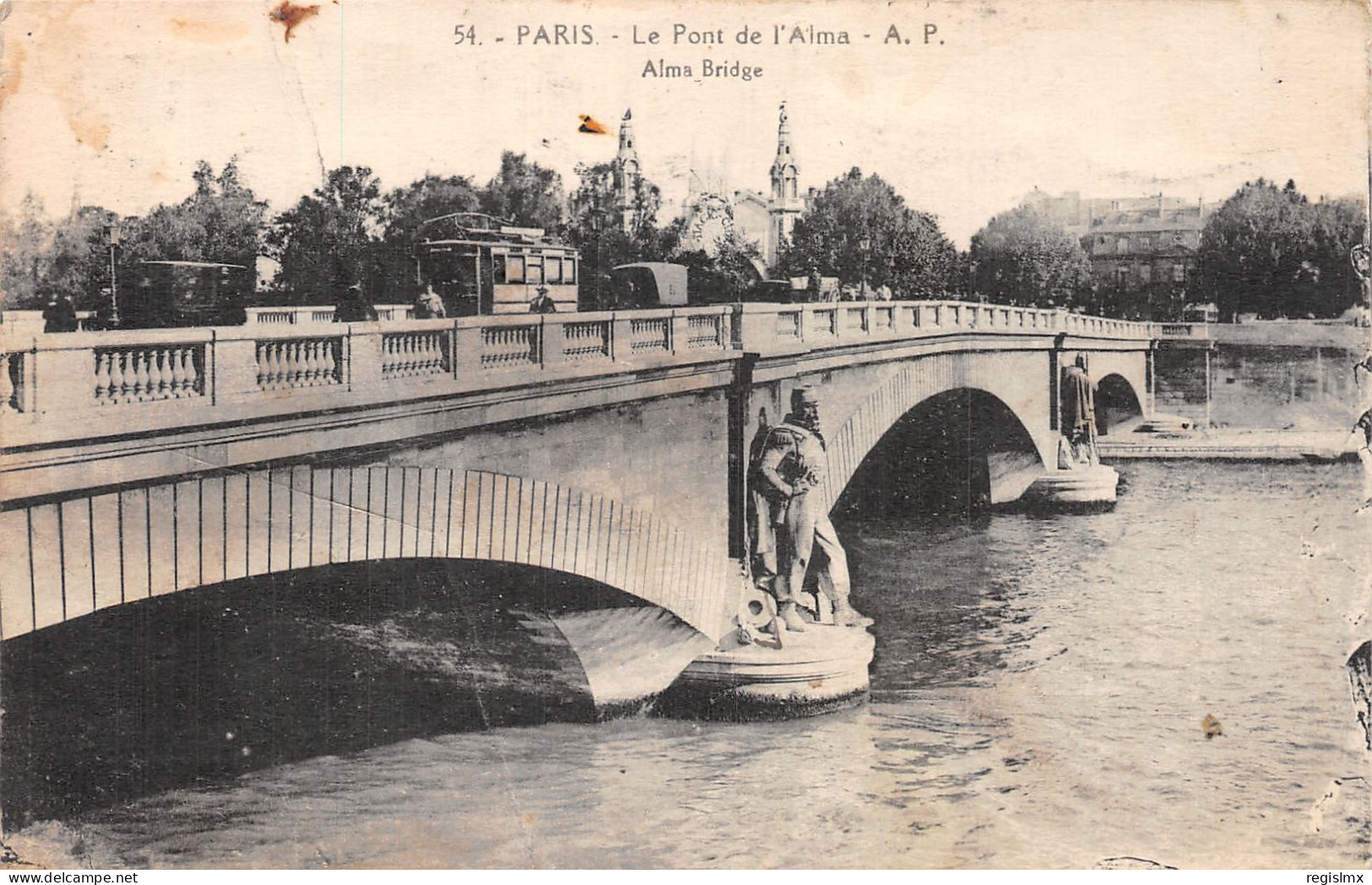 75-PARIS LE PONT DE L ALMA-N°T1071-G/0191 - Ponts