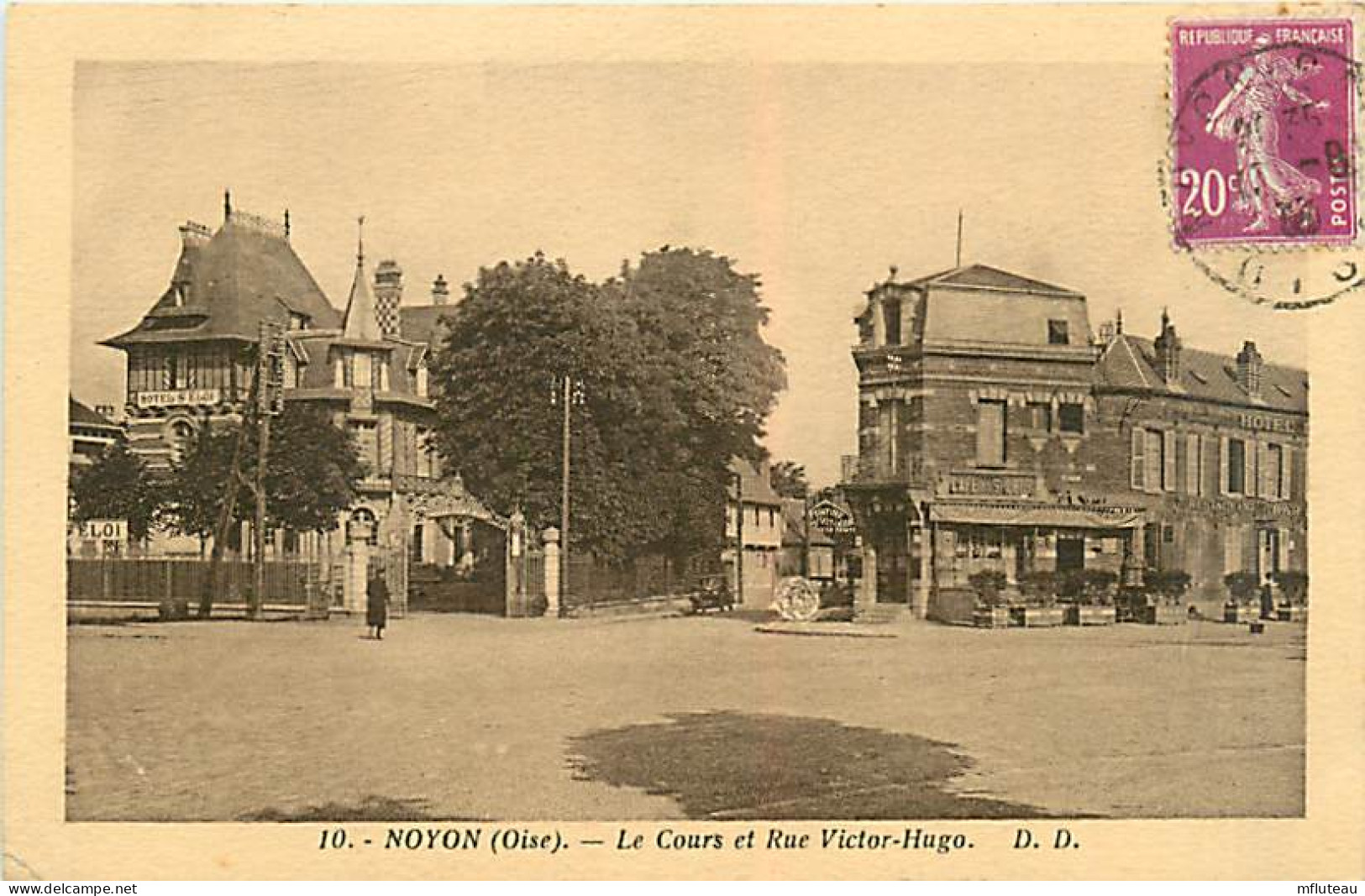 60* NOYON Cours Et Rue Hugo       MA102,1178 - Noyon