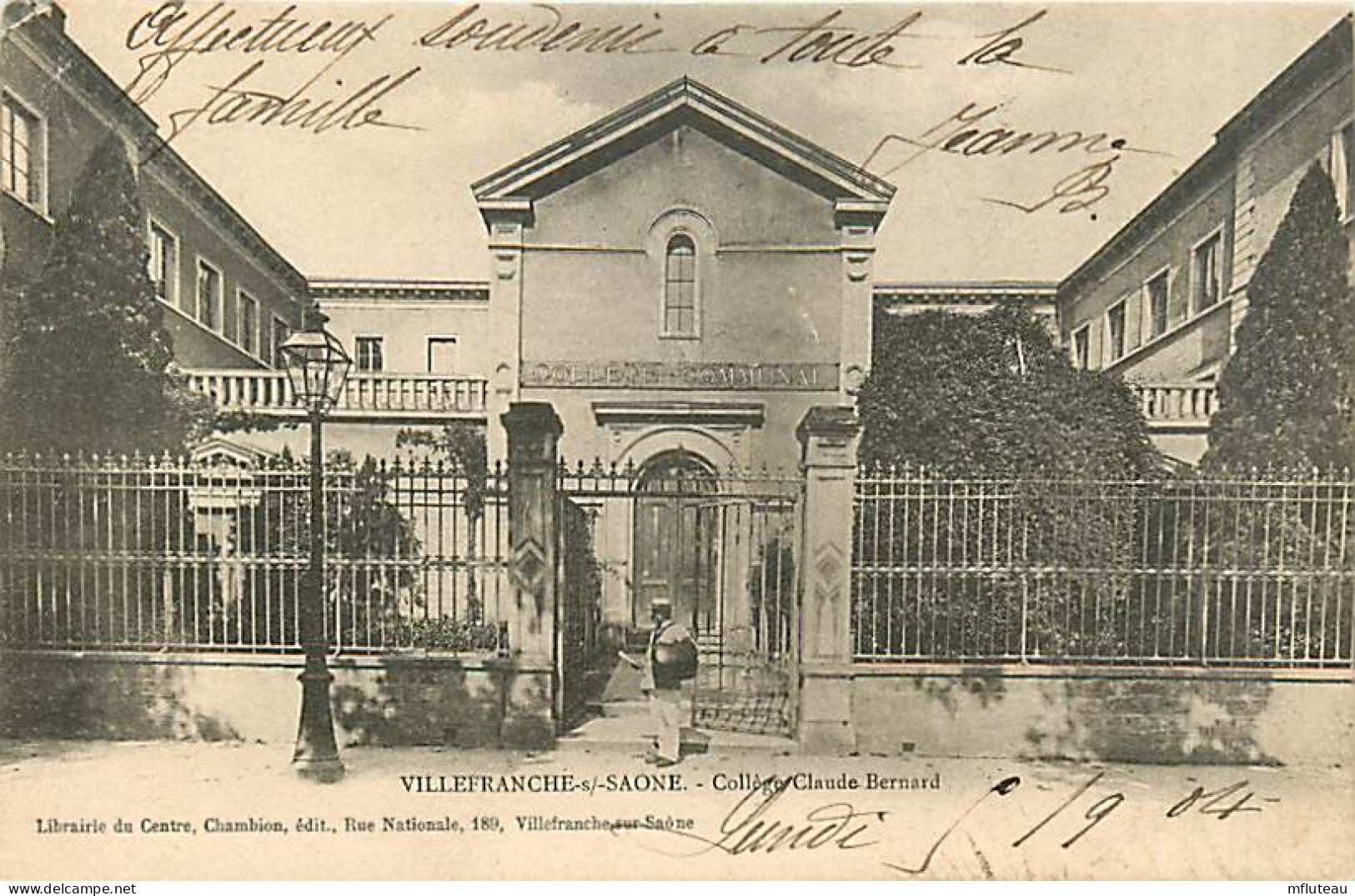 69* VILLEFRANCHE SUR SAONE  College Cl Bernard  MA103,1058 - Villefranche-sur-Saone