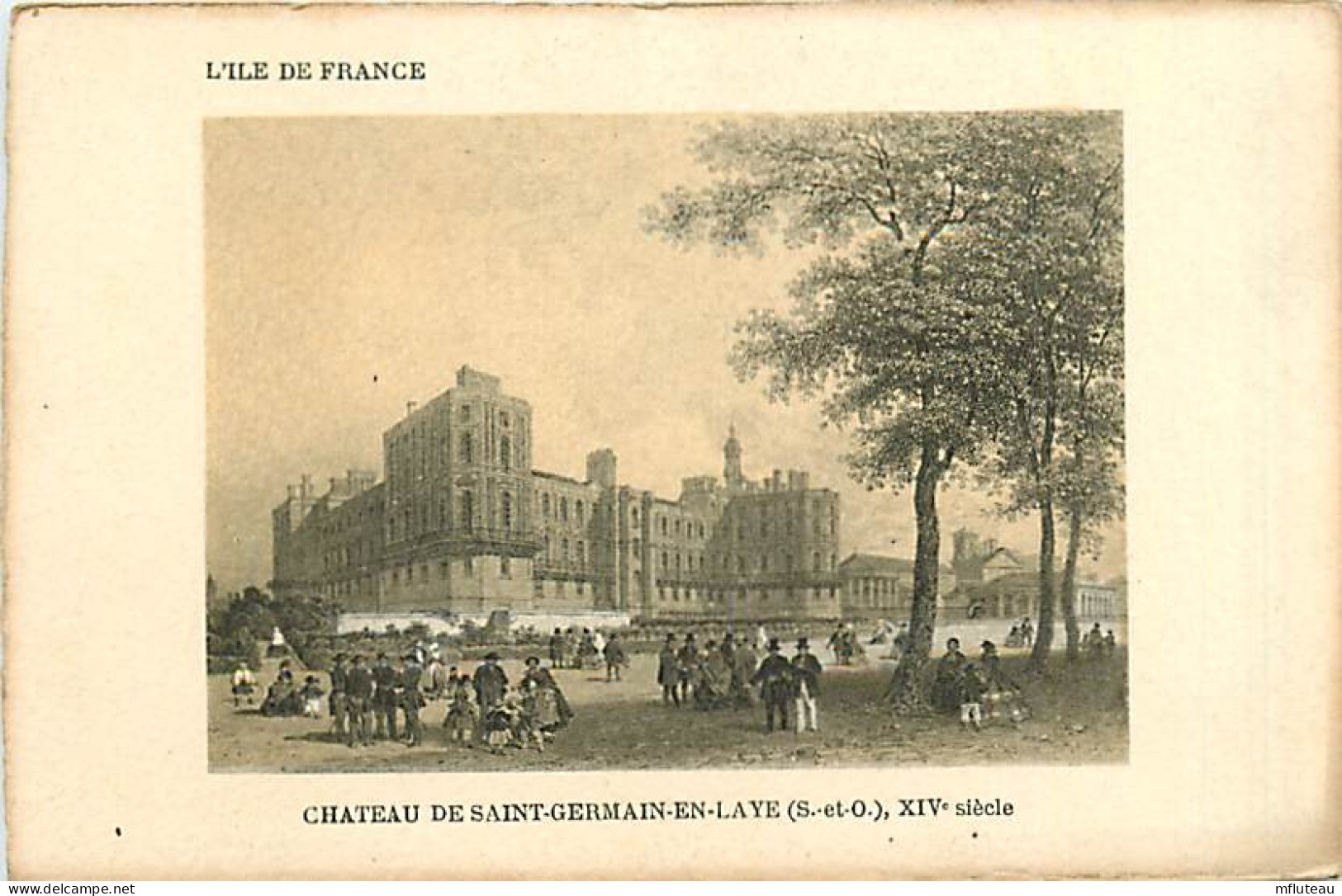 78* ST GERMAIN EN LAYE  Chateau ( Dessin) MA104,0892 - St. Germain En Laye (castle)