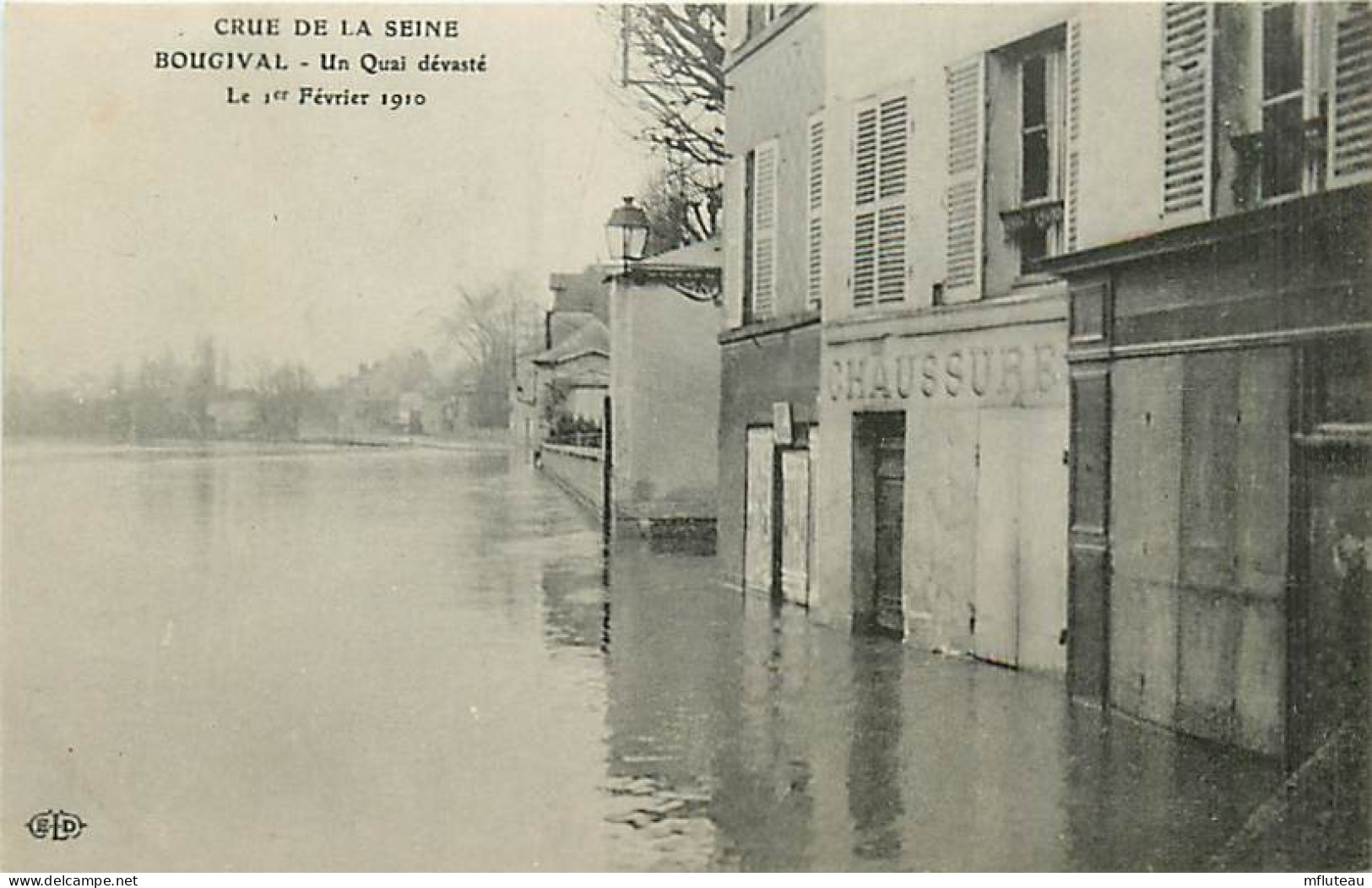 78* BOUGIVAL Crue 1910  Quai    MA104,0865 - Bougival