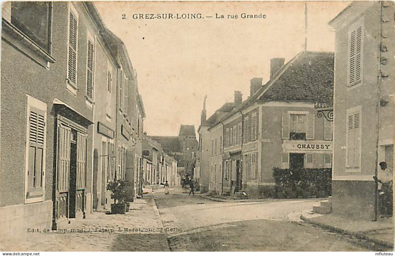 77* GREZ SUR LOING Rue Grande    MA104,0424 - Gretz Armainvilliers