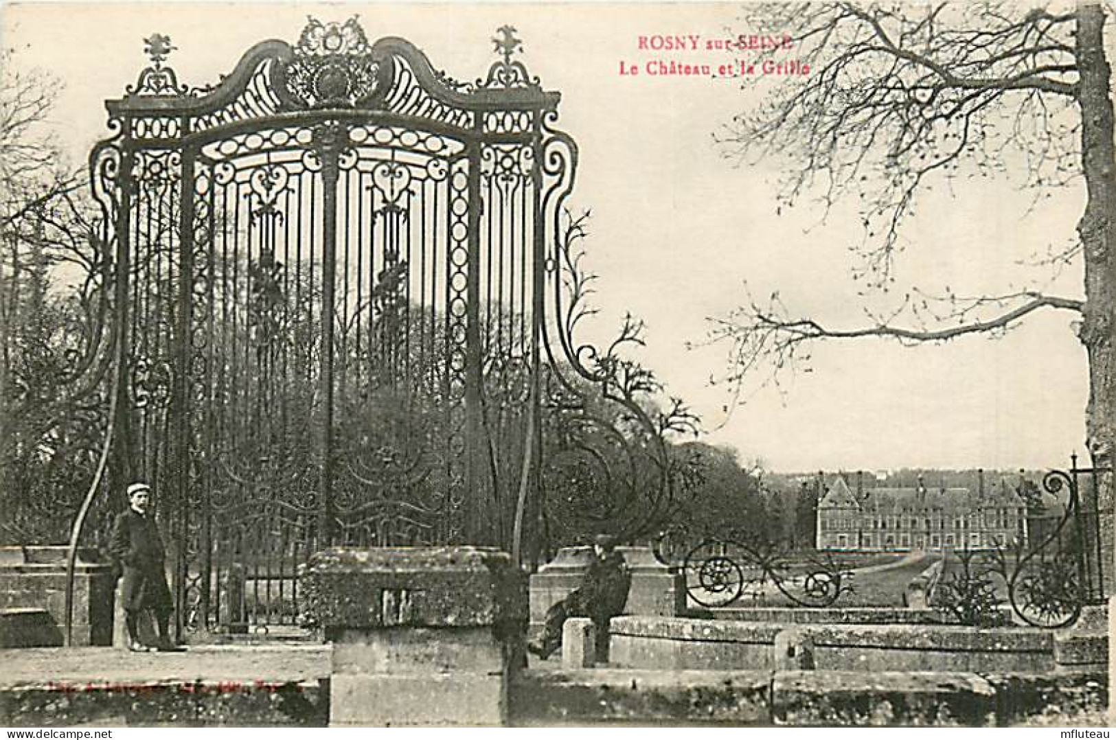 78* ROSNY SUR SEINE  Grille  Chateau   MA104,1118 - Rosny Sur Seine