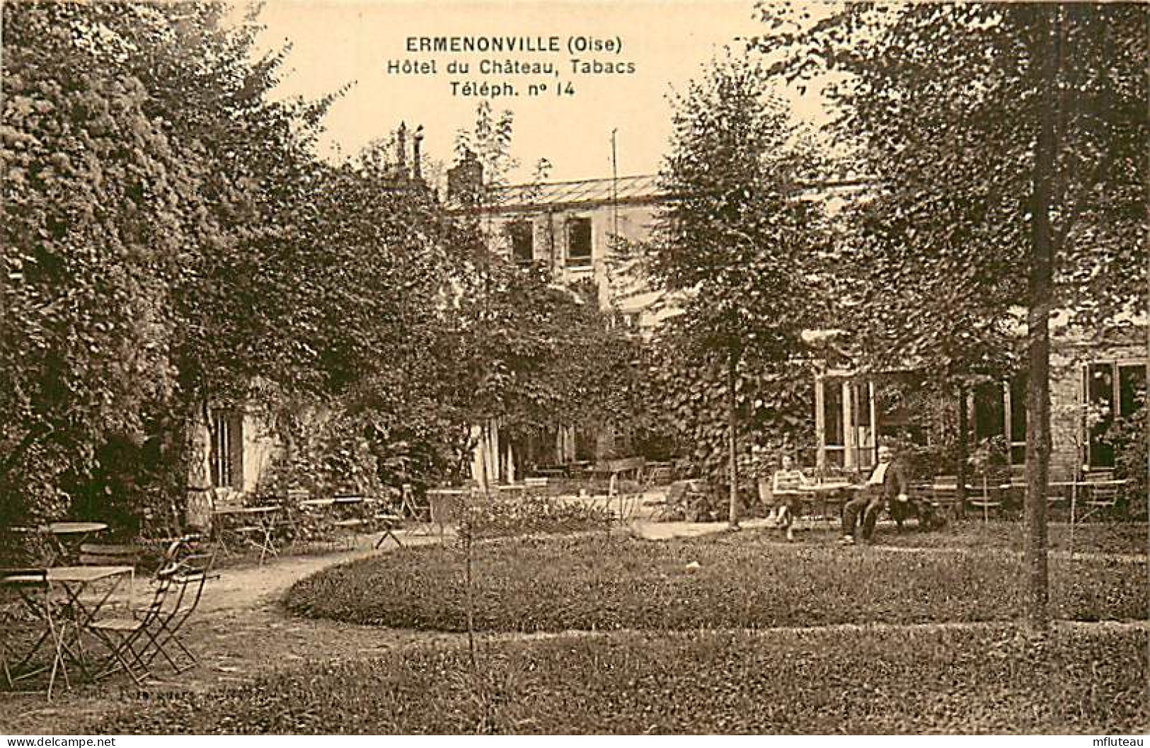 60* ERMENONVILLE Hotel Du Château  Tabacs      MA105,0564 - Ermenonville