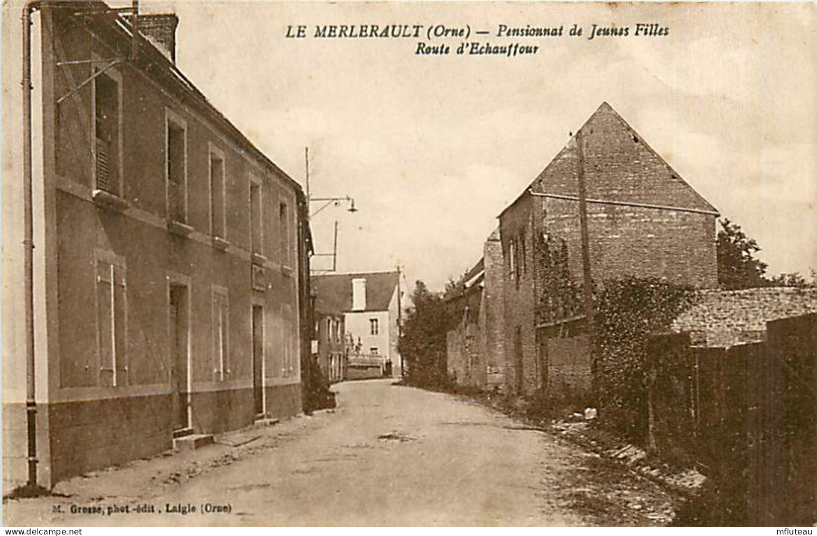 61* LE MERLERAULT Pensionnat Filles   MA105,1362 - Le Merlerault