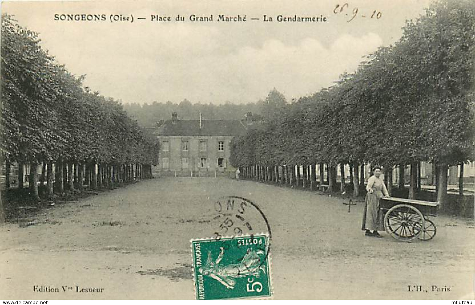 60* SONGEONS Place Grand Marche  Gendarmerie        MA105,1164 - Police - Gendarmerie