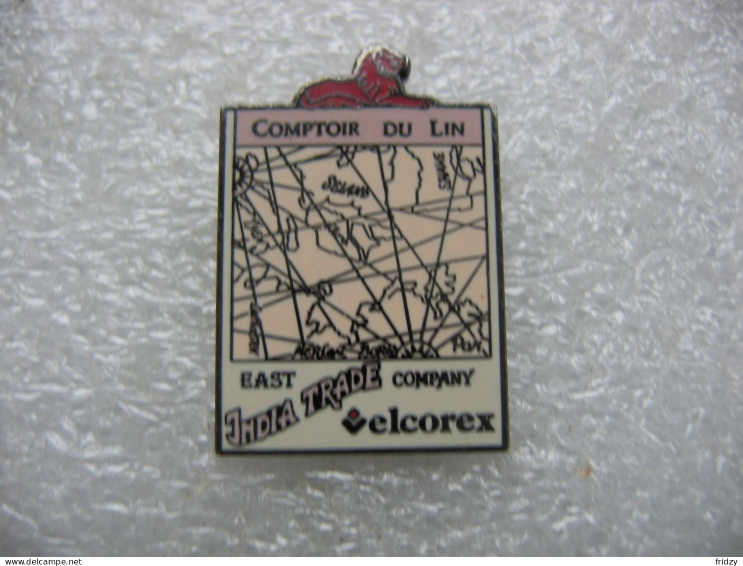 Pin's Velcorex, Comptoir Du Lin. India Trade, East Company - Autres & Non Classés