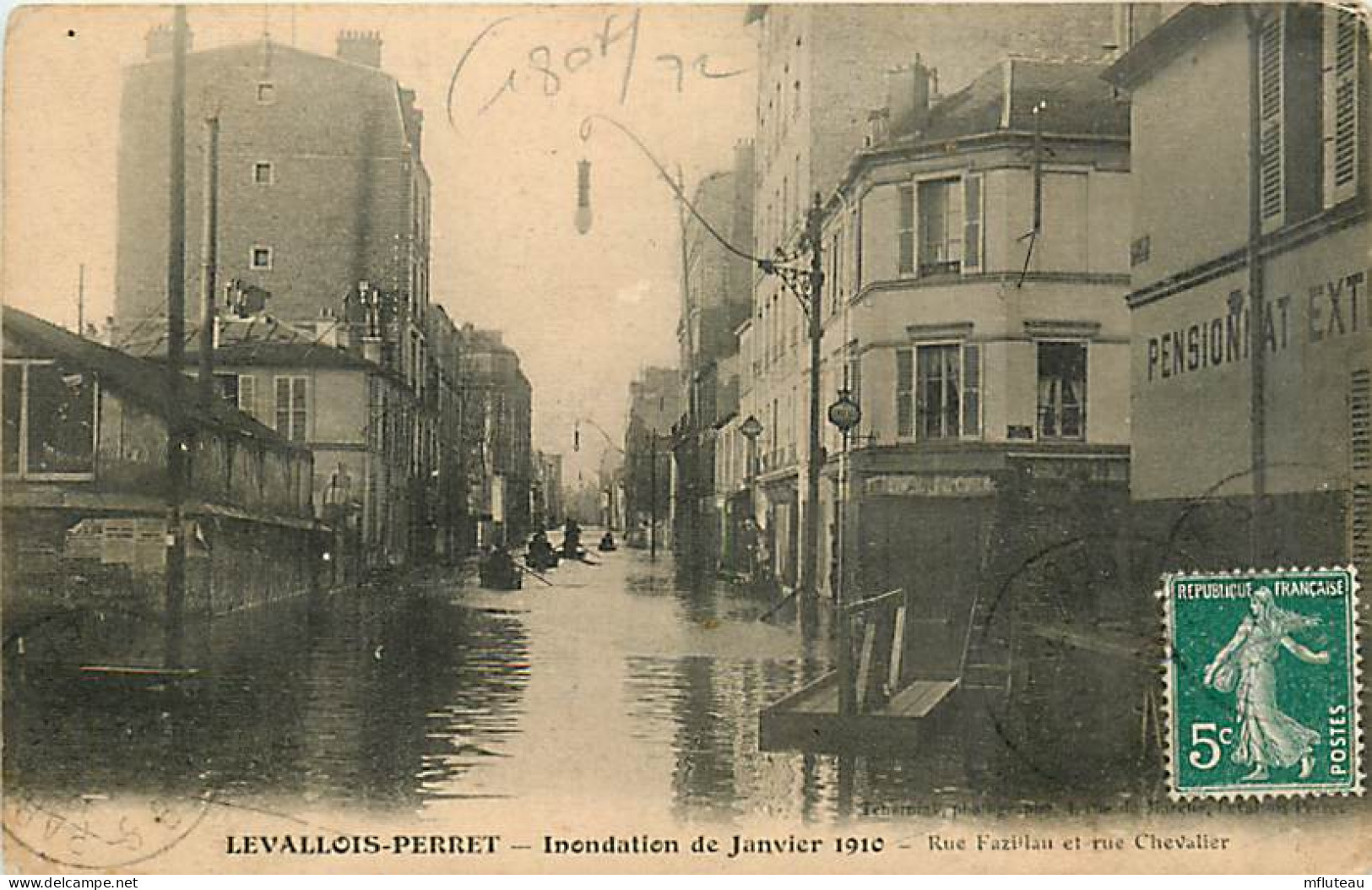92* LEVALLOIS PERRET Crue  Rue Chevalier    MA106,0400 - Levallois Perret