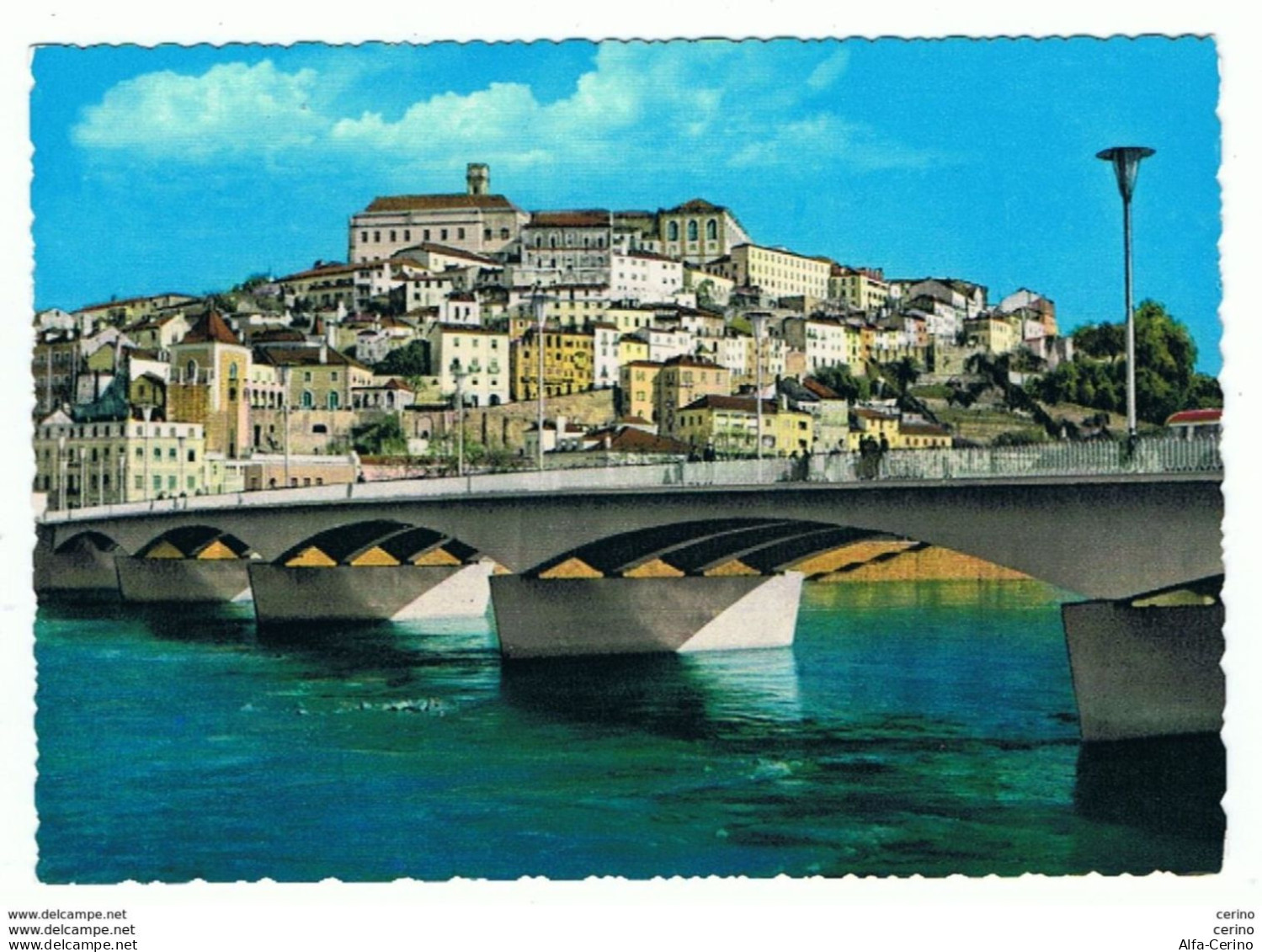 COIMBRA:  VISTA  PARCIAL  E  PONTE  SOBRE  O  RIO  MONDEGO  -  FG - Coimbra