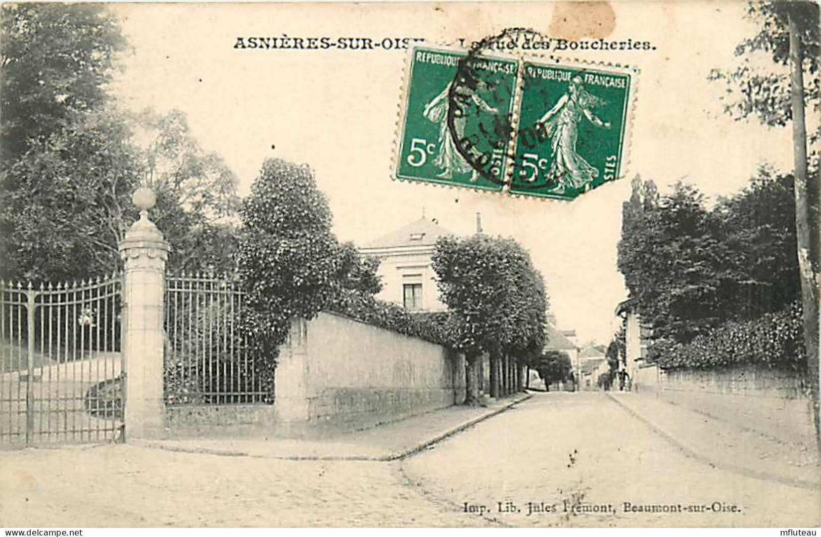 95* ASNIERES SUR OISE Rue Des Boucheries    MA106,0845 - Asnières-sur-Oise