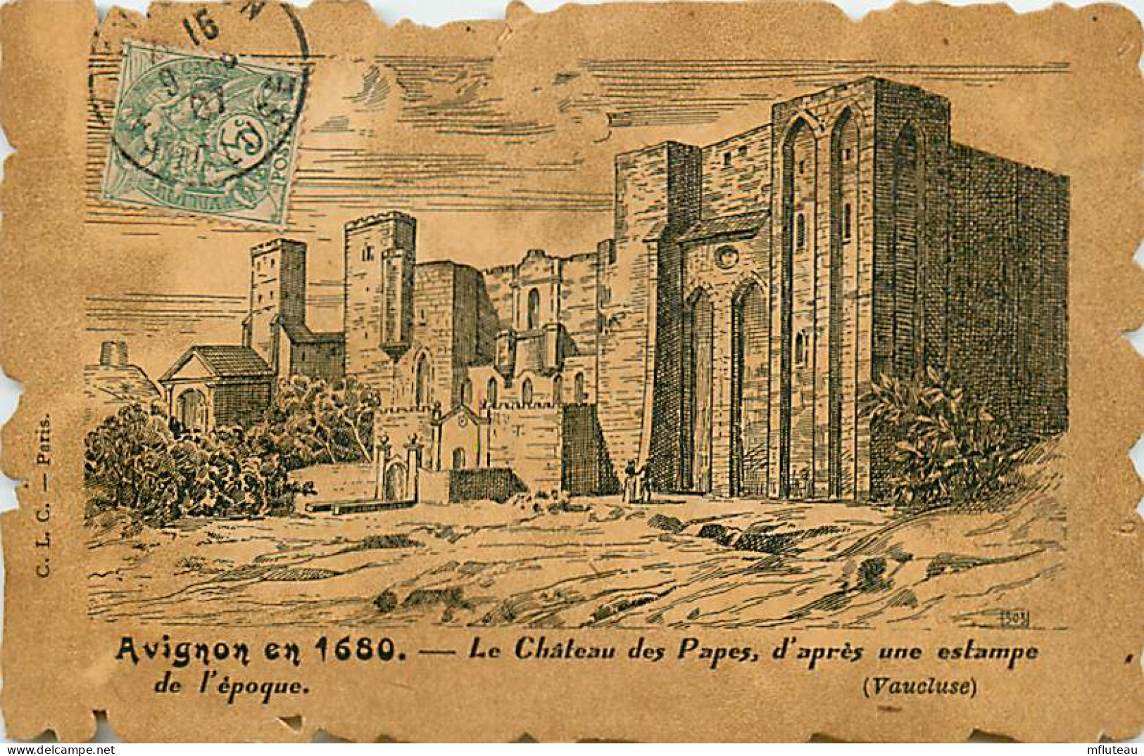 84* AVIGNON  En 1680 Chateau Des Papes       MA107,0527 - Avignon (Palais & Pont)