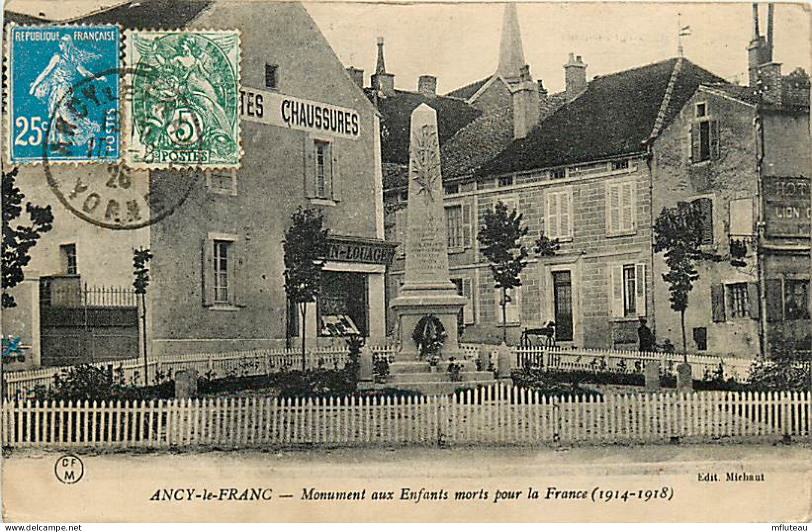 89* ANCY LE FRANC Monument Aux Morts     MA107,1177 - Ancy Le Franc