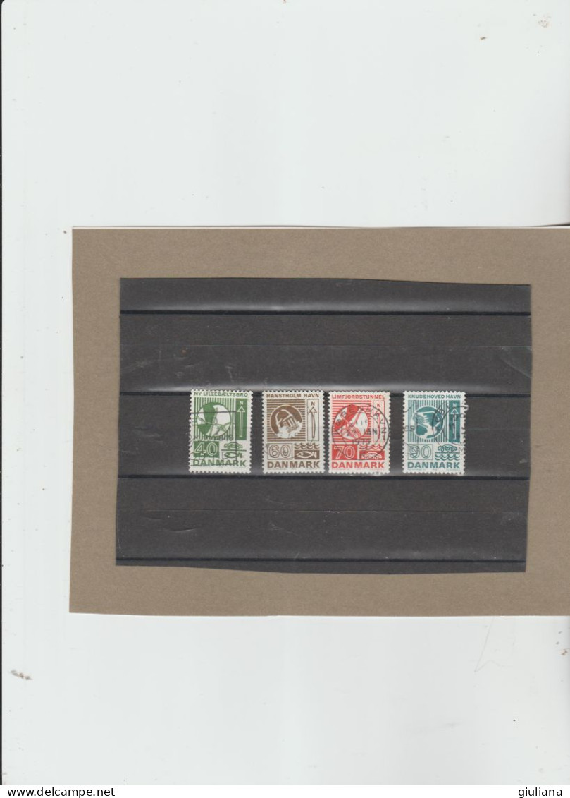 Danimarca 1972 - (UN)  541/44 Used  "Opere Stradali Del Genio" - Serie Completa - Used Stamps
