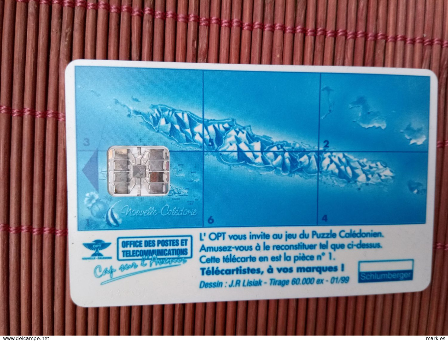 Phonecard 25 Units Used Rare - Nueva Caledonia
