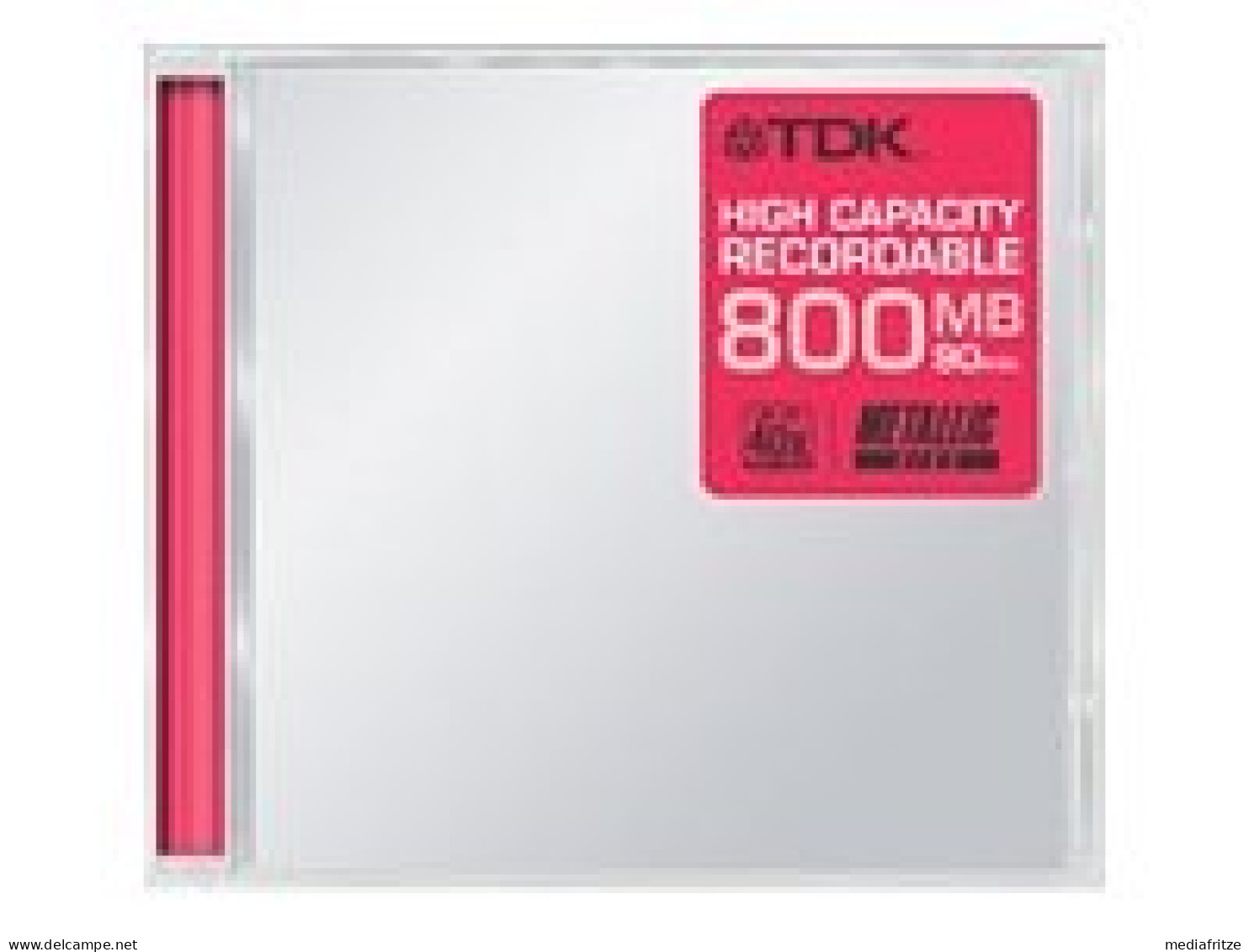 TDK® Metallic - 1 X CD-R 800 MB (90 Min) 40 X - Jewel Case - Speichermedien - Sonstige & Ohne Zuordnung