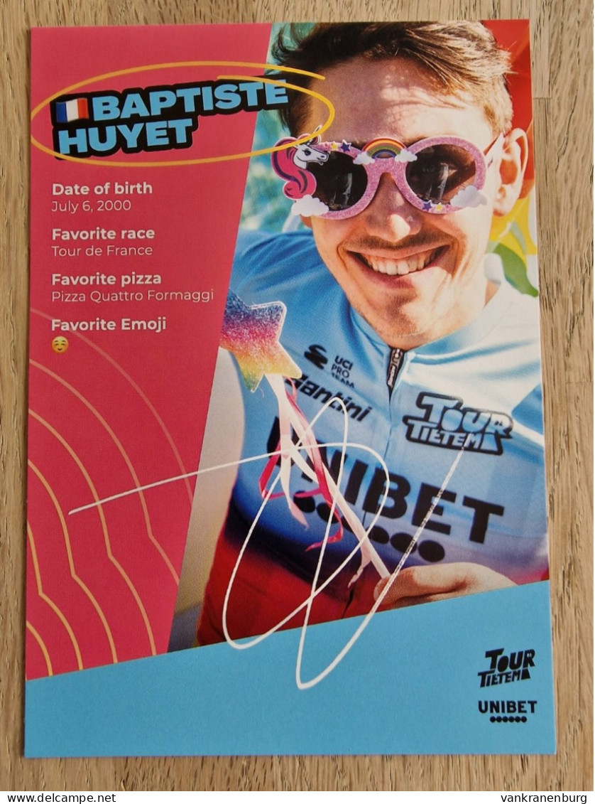 Card Baptiste Huyet - Team Tour De Tietema-Unibet - 2024 - Cycling - Cyclisme - Ciclismo - Wielrennen - Ciclismo