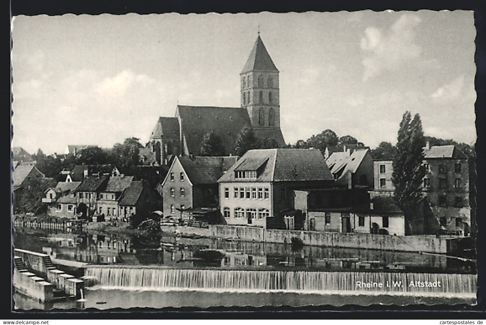 AK Rheine I. W., Die Altstadt Mit Der Kirche  - Rheine