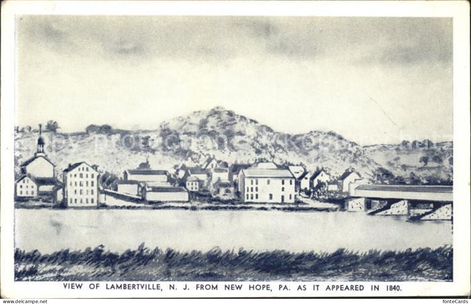 11712640 Lambertville_New_Jersey General View From New Hope Pennsylvania - Other & Unclassified