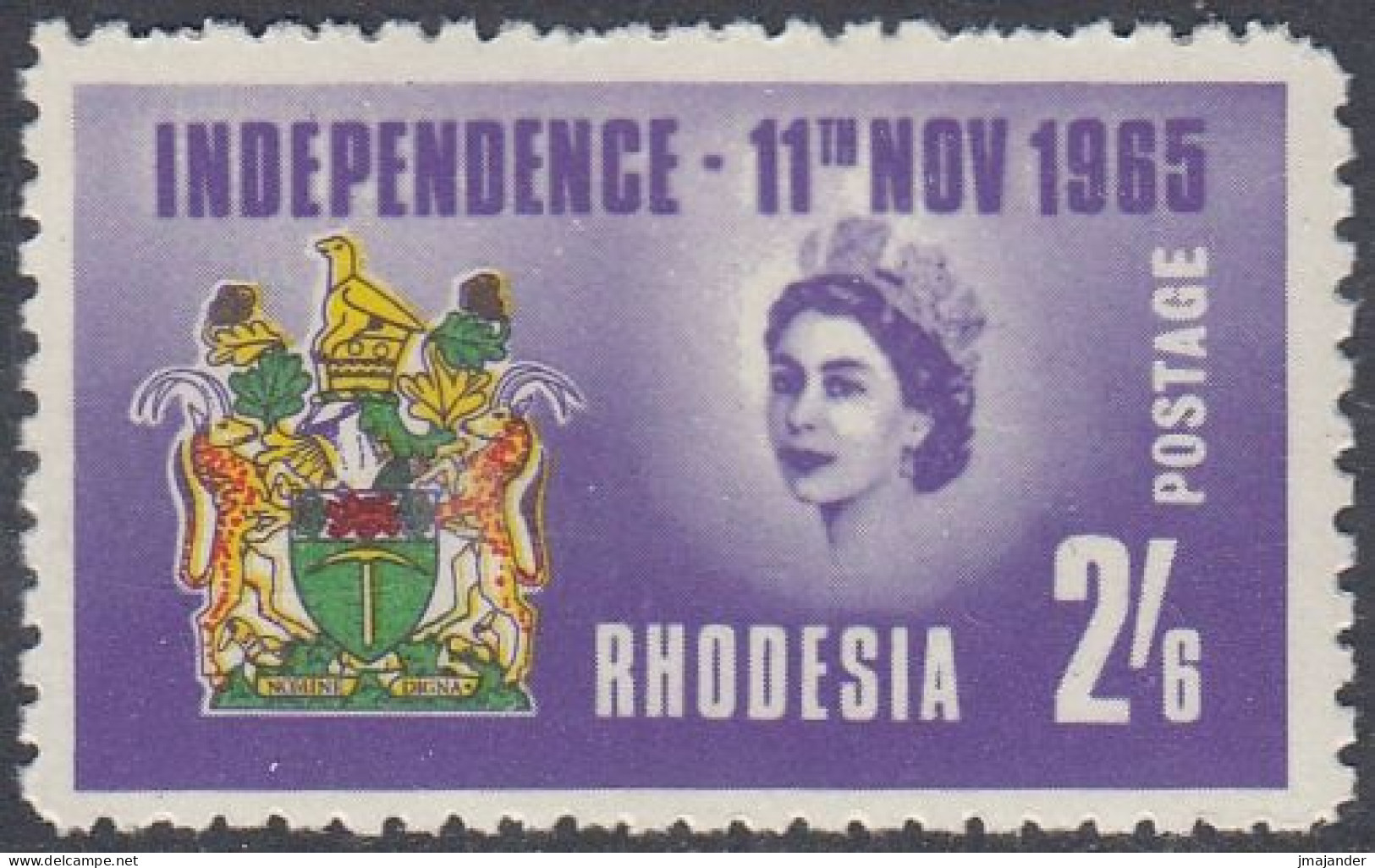 Rhodesia 1965 - Independence: Coat Of Arms - Mi 8 ** MNH [1874] - Rhodésie (1964-1980)