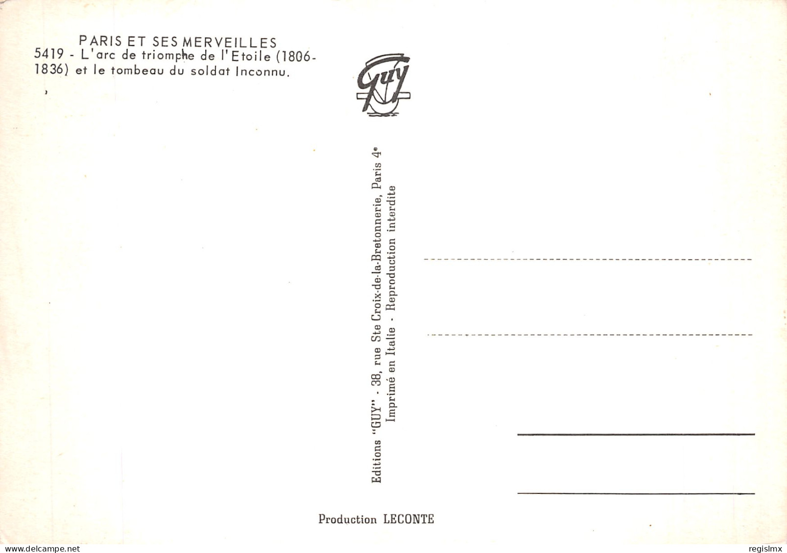 75-PARIS L ARC DE TRIOMPHE-N°T1073-E/0293 - Triumphbogen