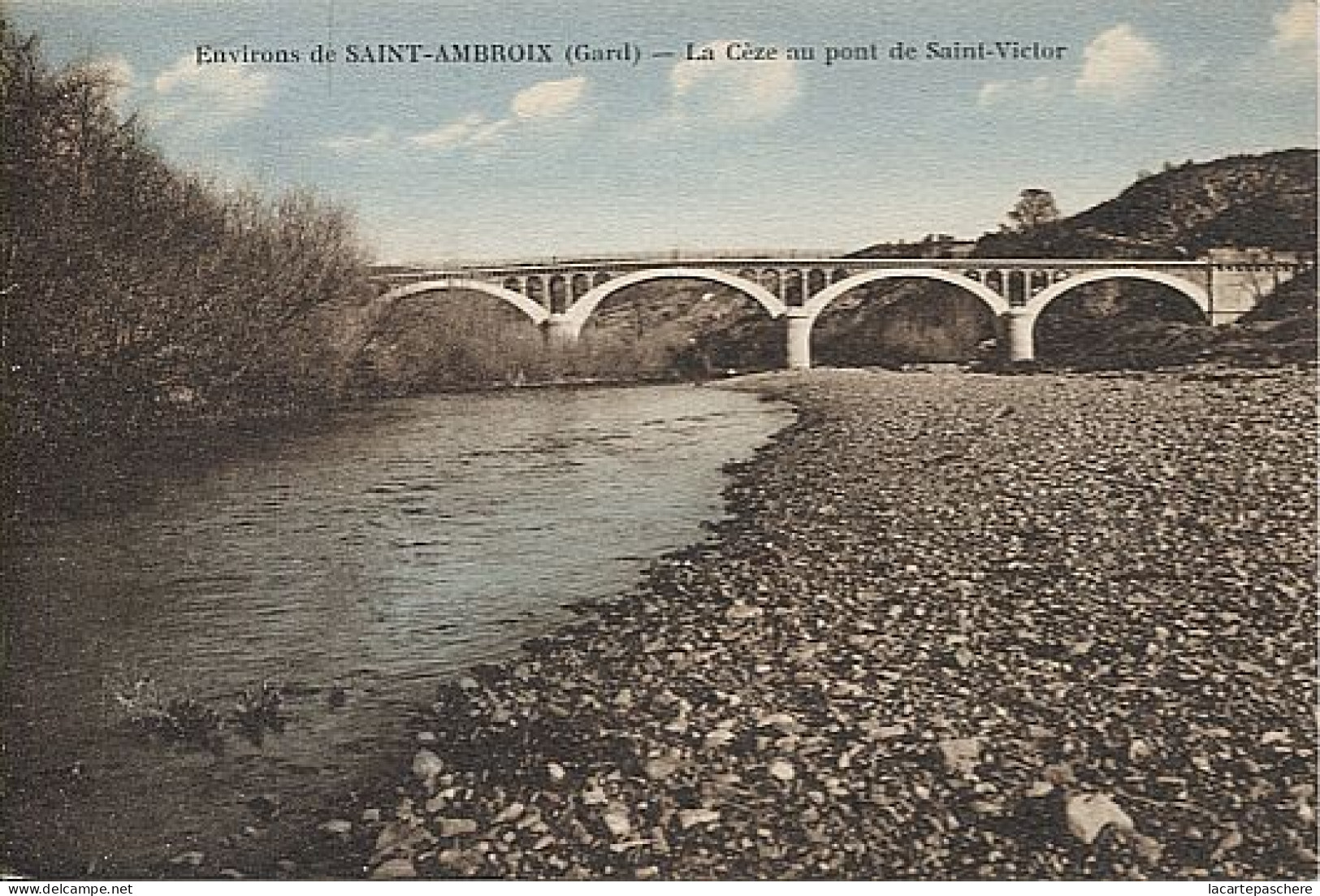 X123836 GARD SAINT AMBROIX ENVIRONS  LA CEZE AU PONT DE SAINT VICTOR - Saint-Ambroix