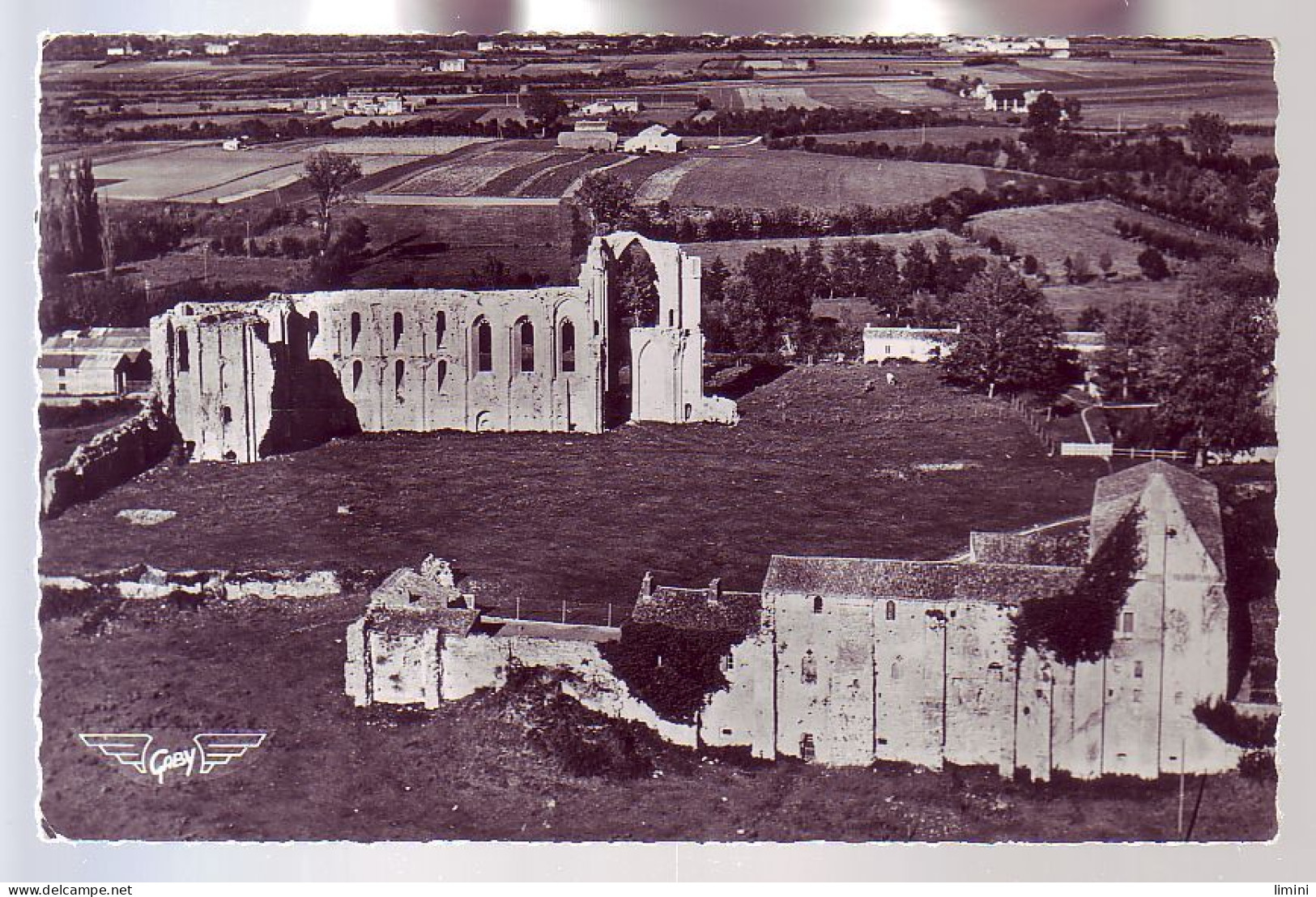 85 - MAILLEZAIS - VUE AÉRIENNE DE L'ABBAYE - - Maillezais