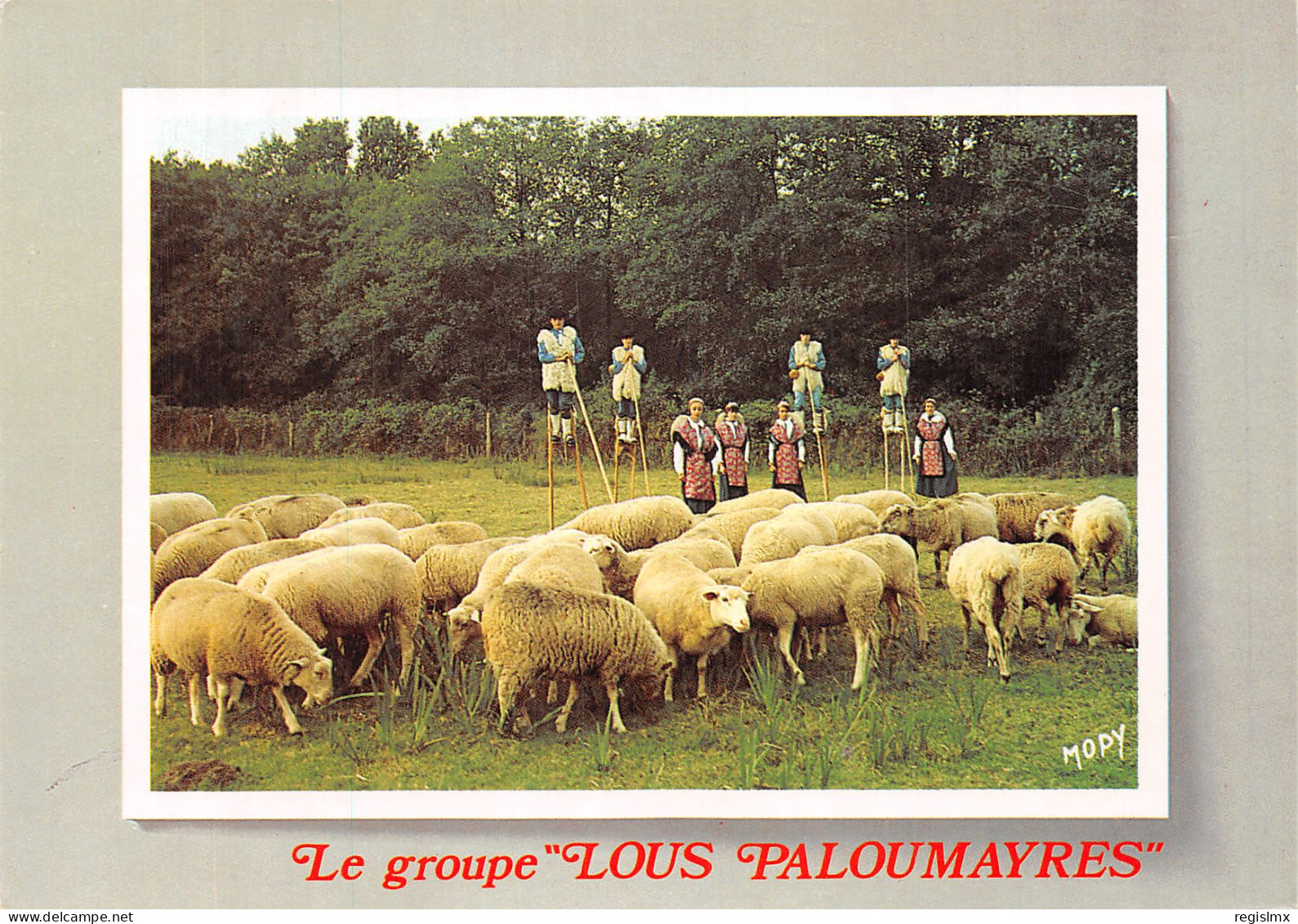 40-HOSSEGOR FOLKLORE LOUS PALOUMAYRES-N°T1074-B/0003 - Hossegor