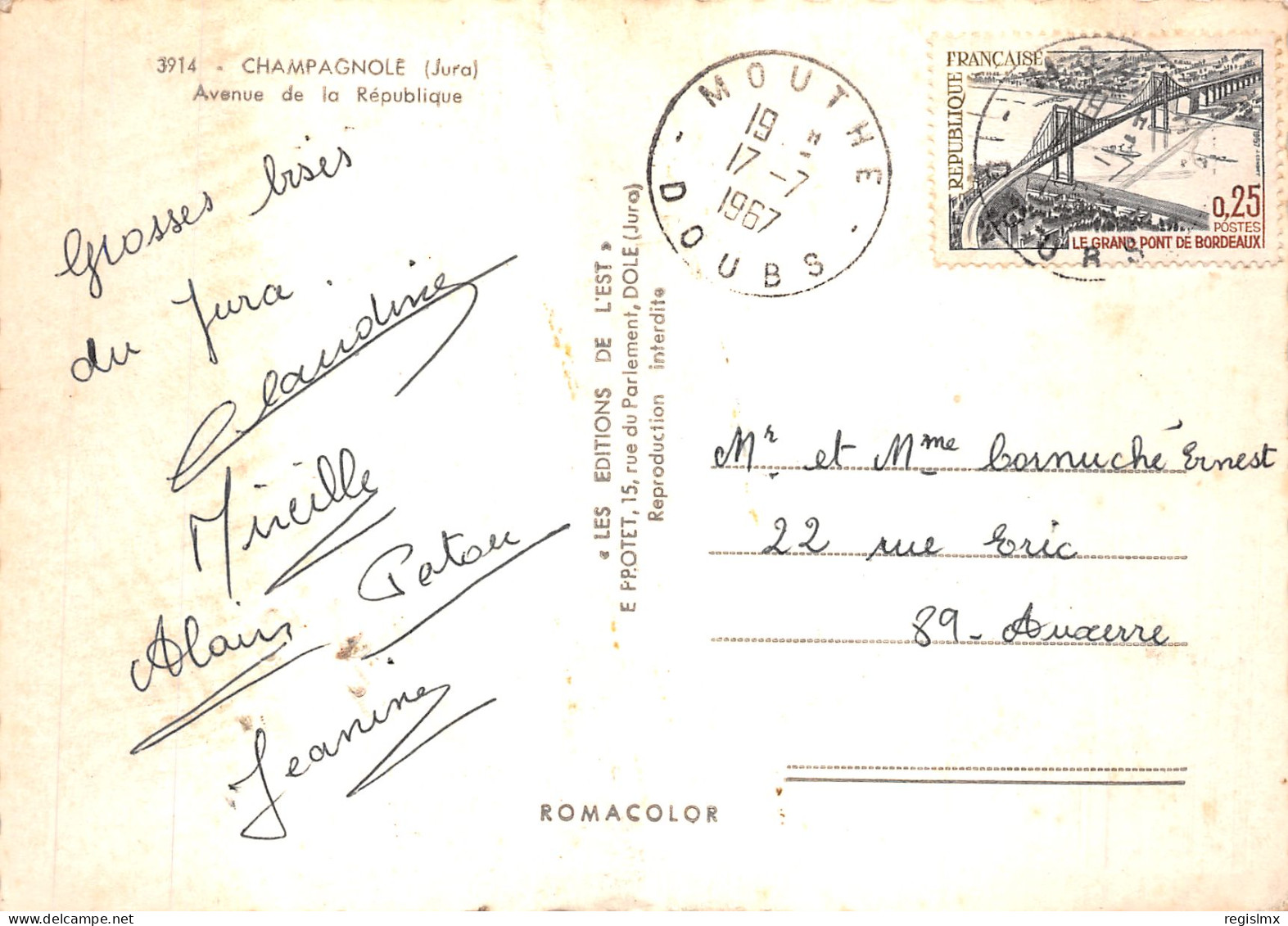 39-CHAMPAGNOLE-N°T1073-F/0325 - Champagnole