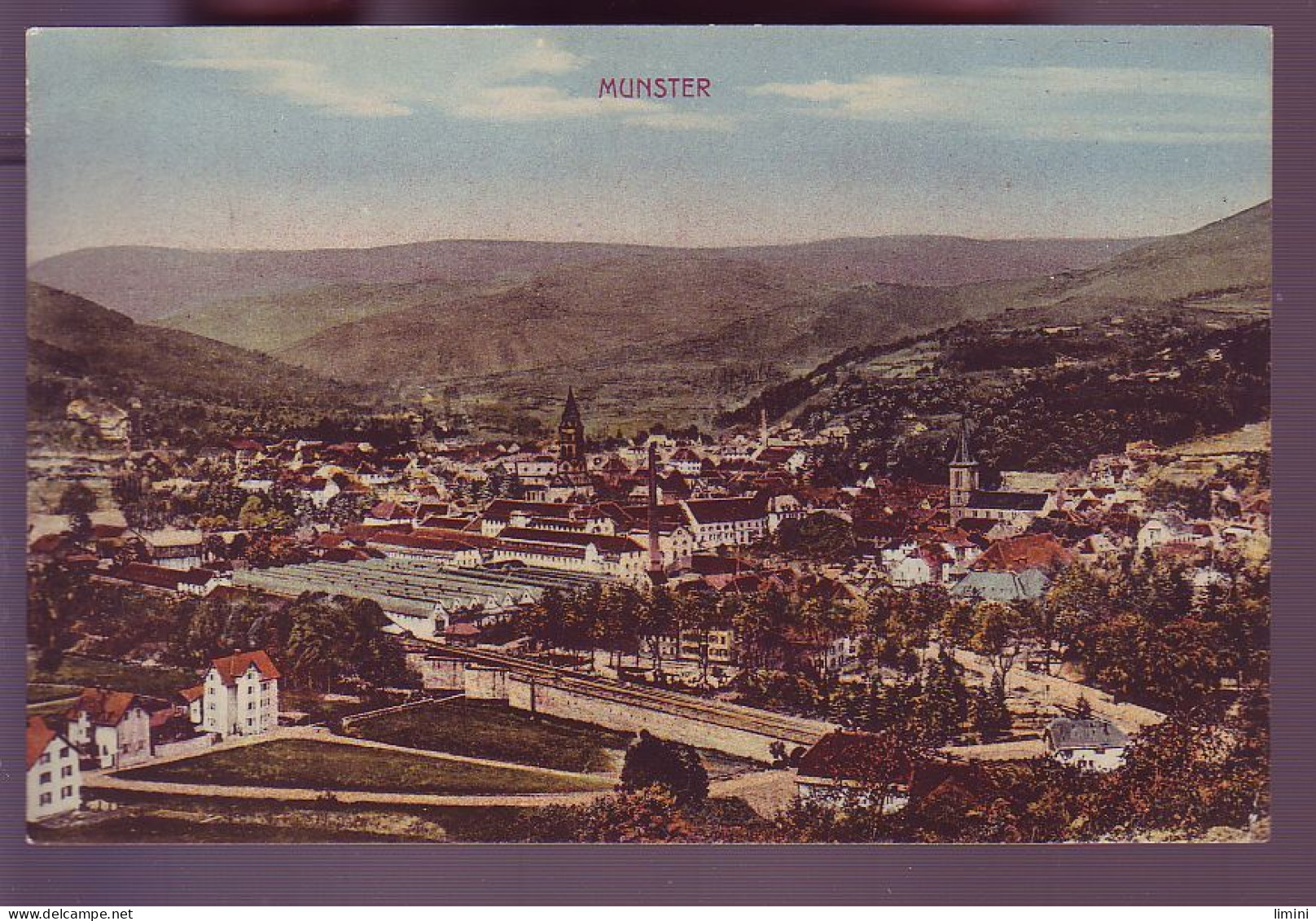 68 - MUNSTER - VUE GÉNÉRALE - COLORISÉE - - Munster