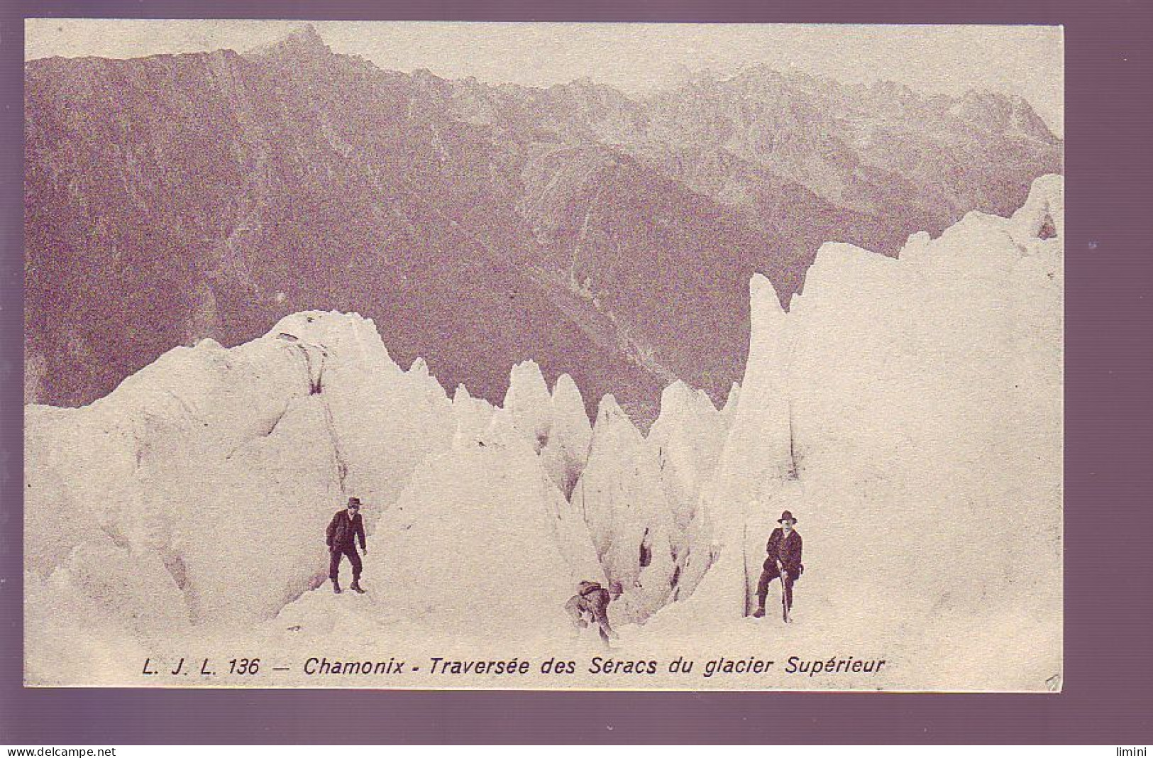 74 - CHAMONIX - TRAVERSÉE DES SERACS DU GLACIER SUPERIEUR - ANIMÉE - - Chamonix-Mont-Blanc